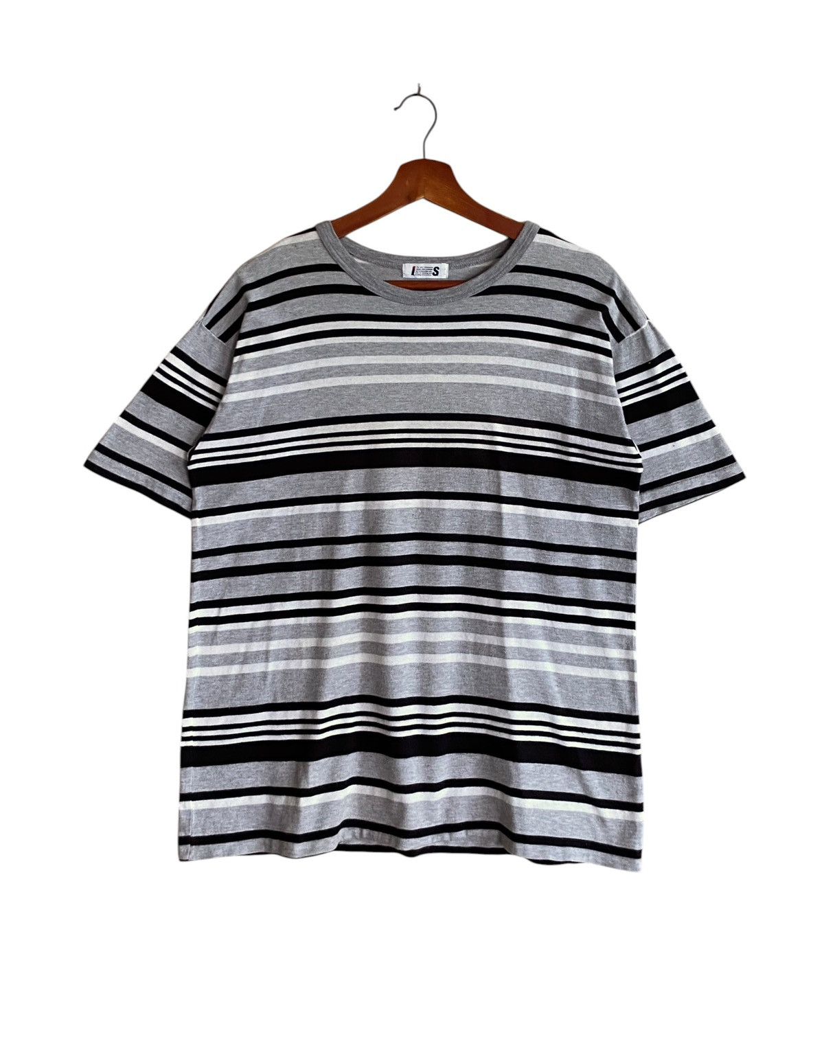 Issey Miyake Vintage Japanese Brand Issey Miyake Striped T-shirt 1990s Size US M / EU 48-50 / 2 - 1 Thumbnail