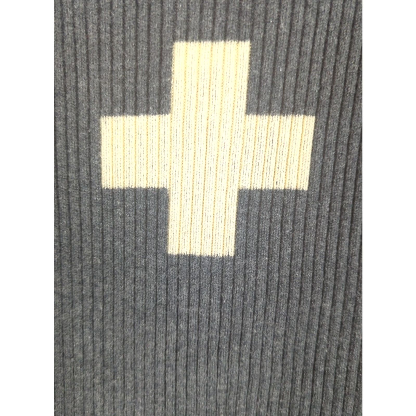 Victorinox VINTAGE Victorinox Gray Heavy Weight Cotton Ribbed Knit Crewneck Sweater L Mens Pullover Casual Winter Fall Spring Size US L / EU 52-54 / 3 - 3 Thumbnail