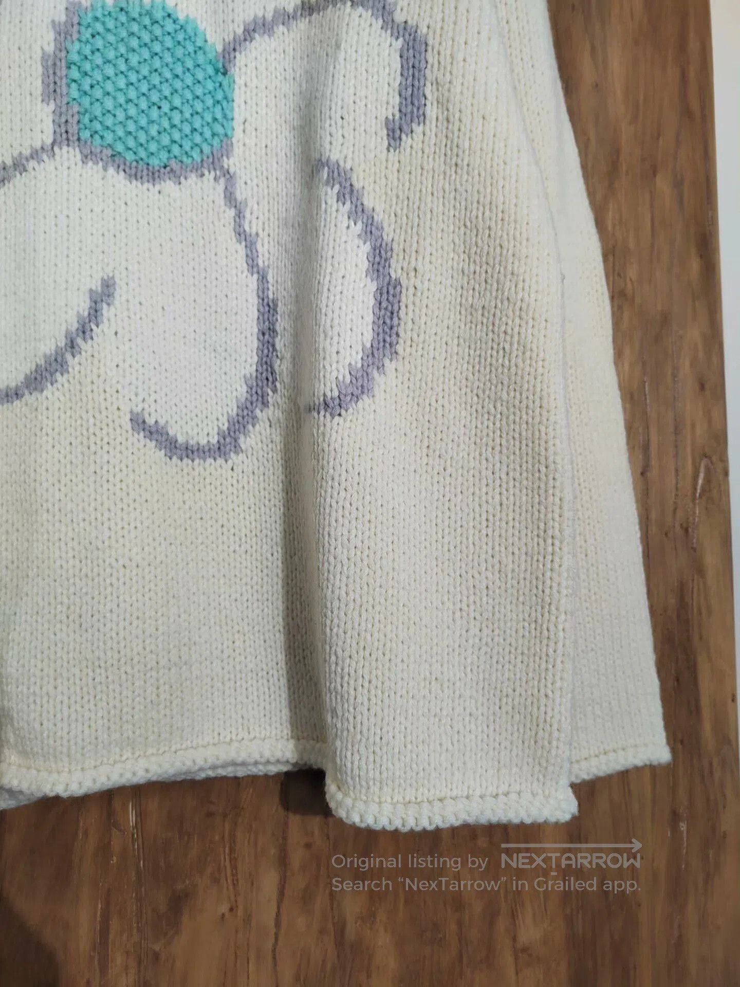 Japanese Brand ChahChah Floral Sweater for Fall/Winter. Size L / US 10 / IT 46 - 7 Thumbnail