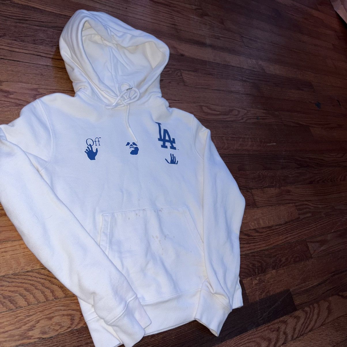 MLB × Off-White OFF-WHITE x MLB Los Angeles Dodgers Hoodie Size US XXS / EU 40 - 2 Thumbnail