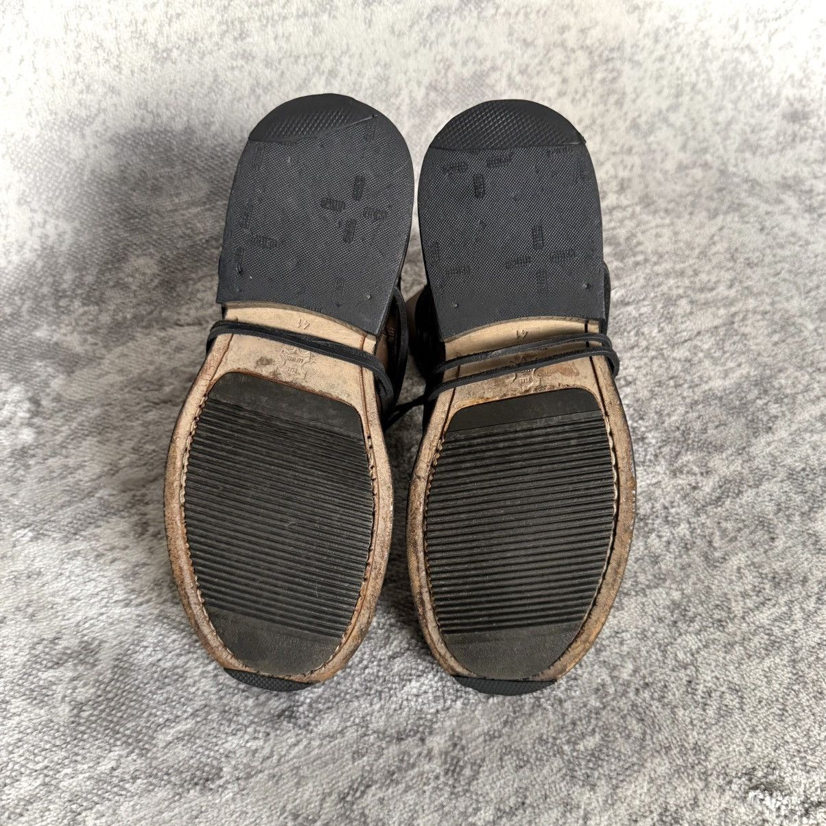 Dirk Bikkembergs 1990s Dirk Bikkembergs Metal Heel Lace Through Leather Boots Size US 9.5 / EU 42-43 - 8 Thumbnail