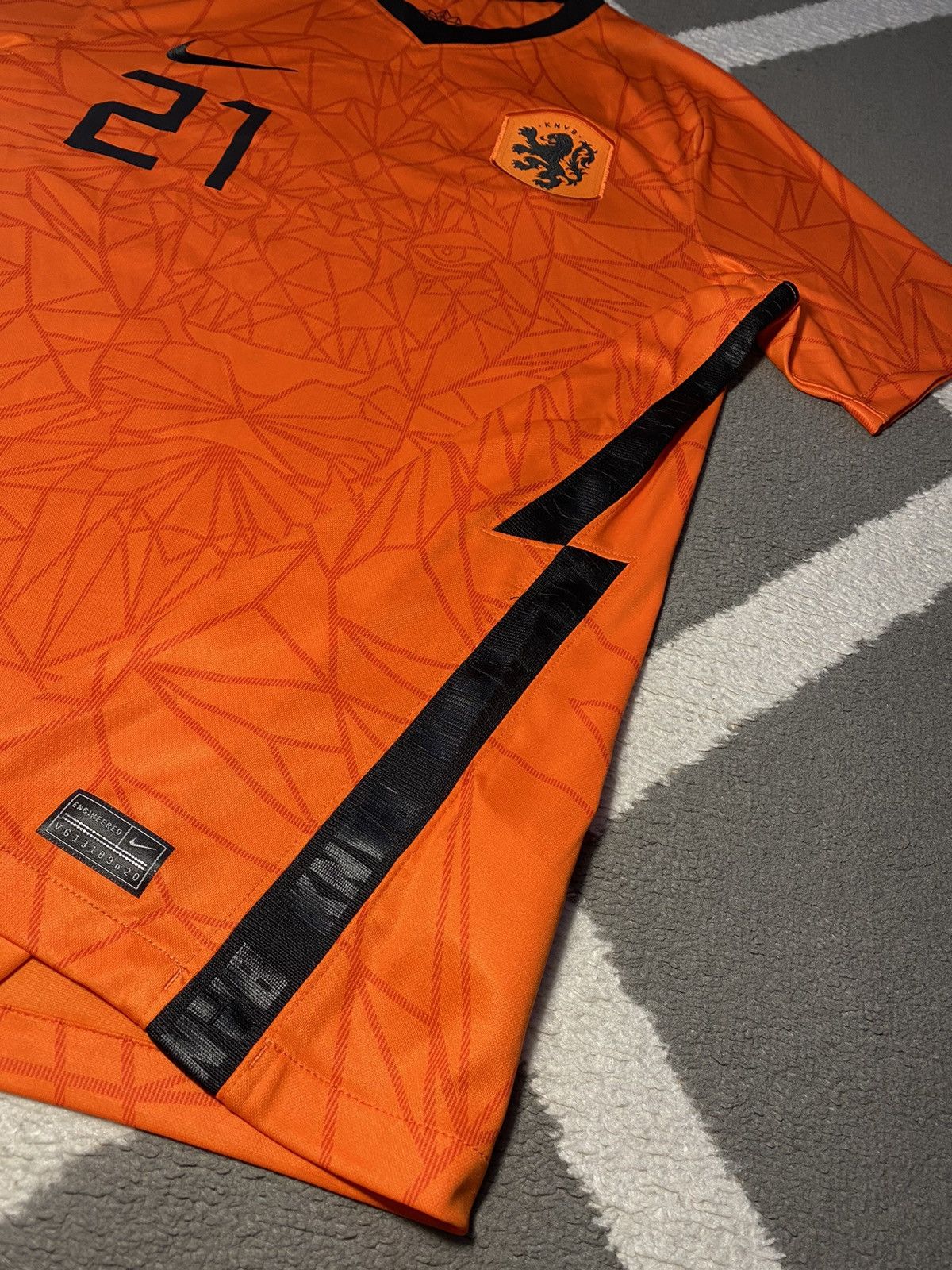 Nike 2020-22 Netherlands Nike soccer football jersey F. De Jong Size US M / EU 48-50 / 2 - 8 Thumbnail
