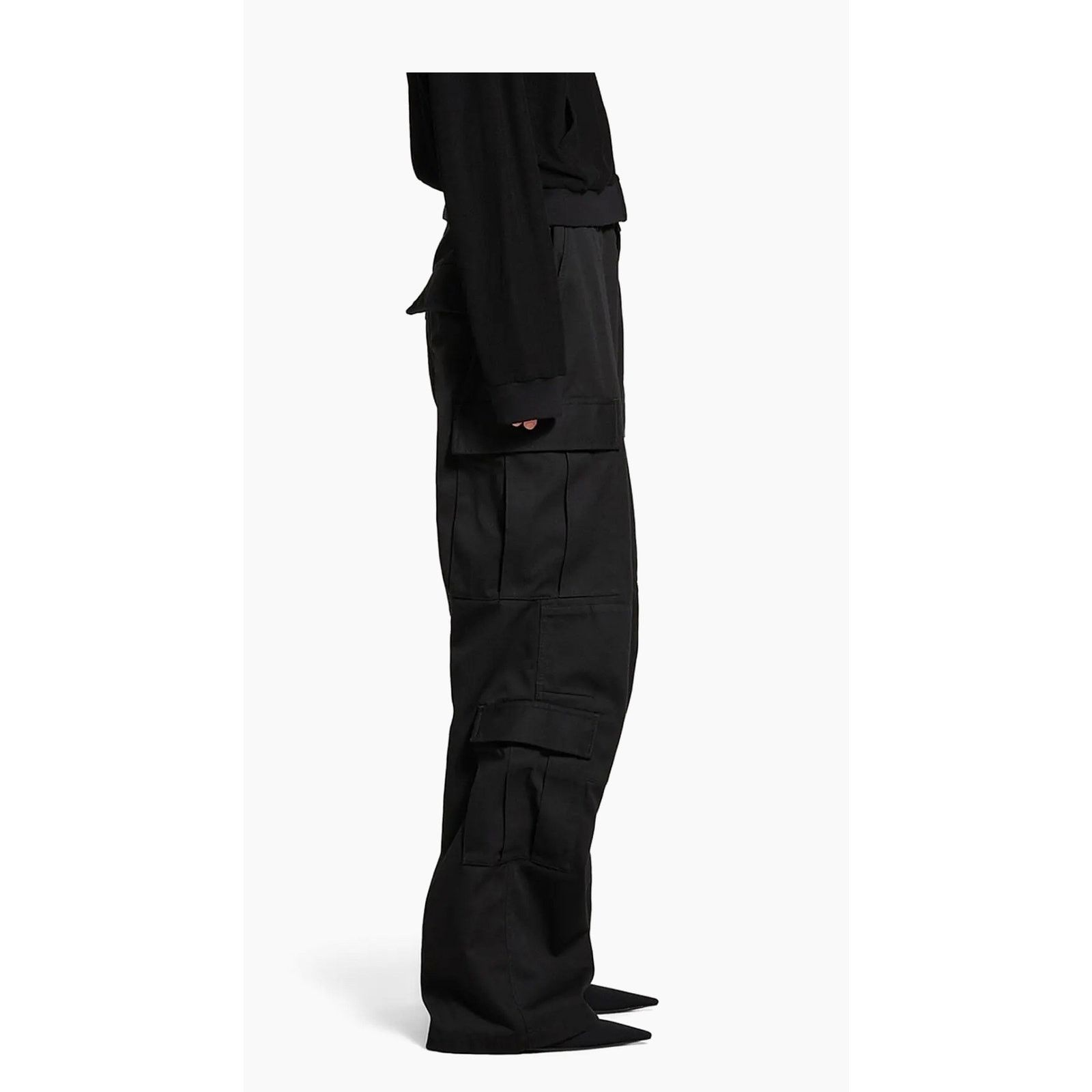 Balenciaga Balenciaga Regular Cargo Unisex Pants in Black XS Size 27" / US 4 / IT 40 - 4 Thumbnail