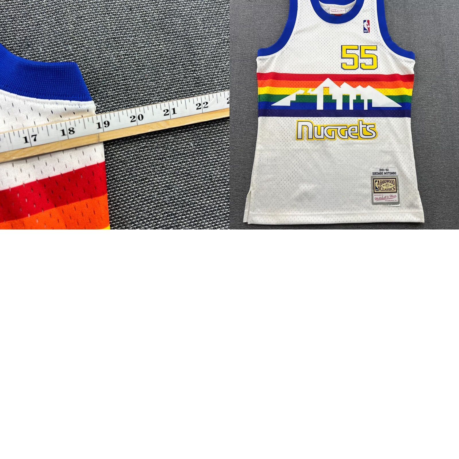 Mitchell & Ness Mitchell & Ness Denver Nuggets Jersey Mens Sz S 1991-92 Dikembe Mutombo Swingman Basketball Size US S / EU 44-46 / 1 - 10 Thumbnail