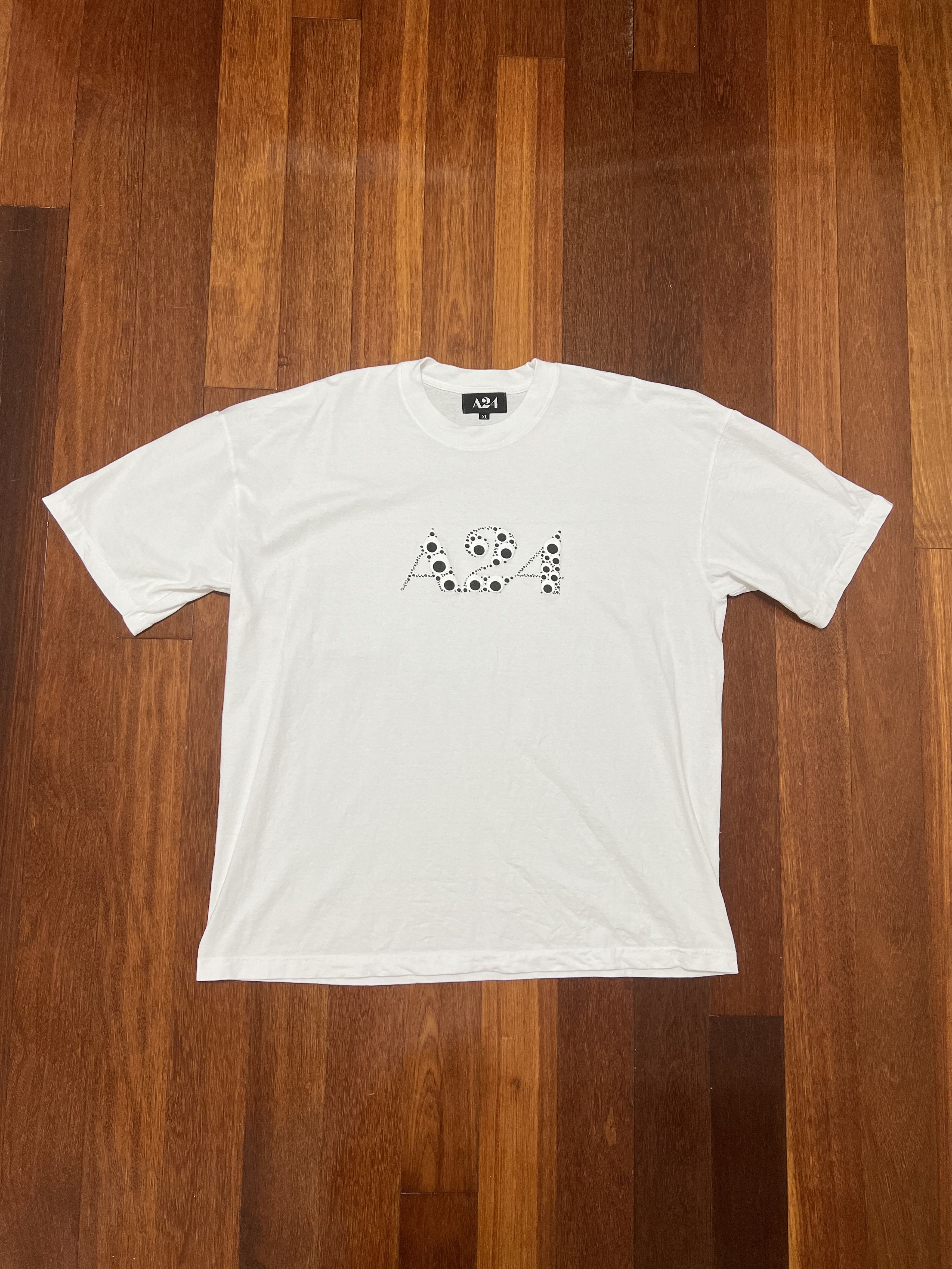 A24 A24 Black Googly Eye Puff Print Logo Tee | Grailed