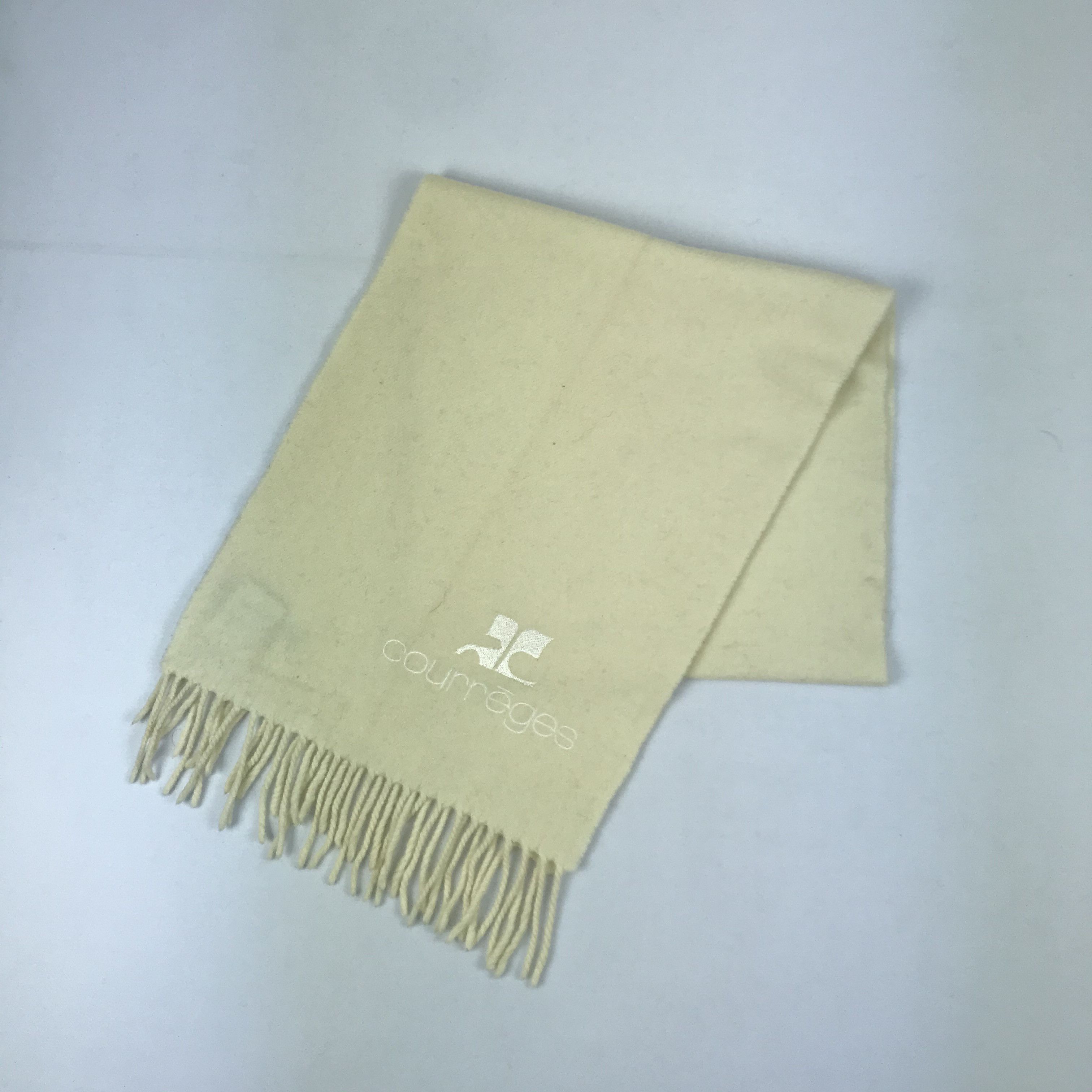 Courreges Vintage Courreges Scarf Muffler Wool Cashmere Scarves Size ONE SIZE - 3 Thumbnail