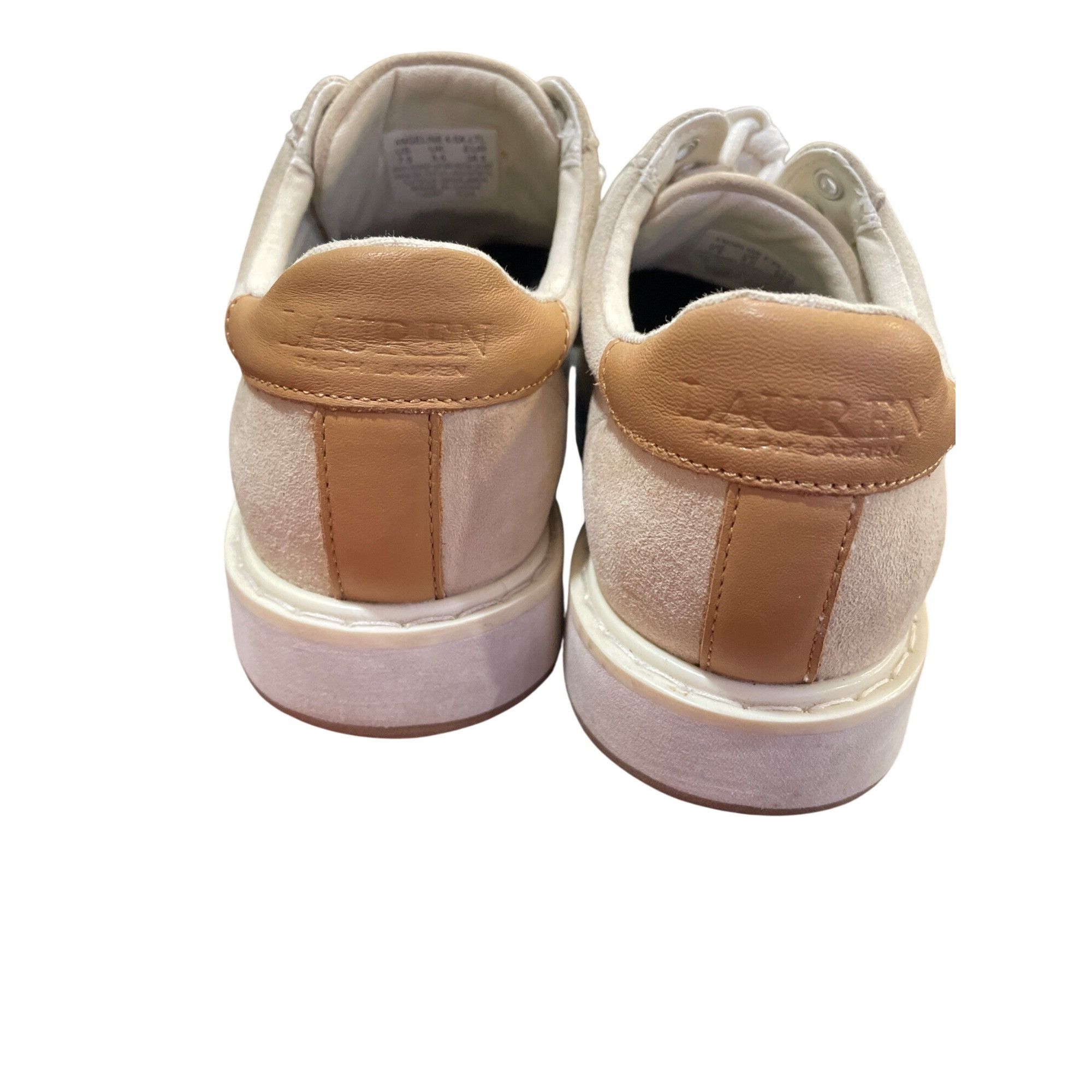 Ralph Lauren Ralph Lauren Lauren Angeline wms beige sheep leather sneaker Size US 7.5 / IT 37.5 - 16 Thumbnail