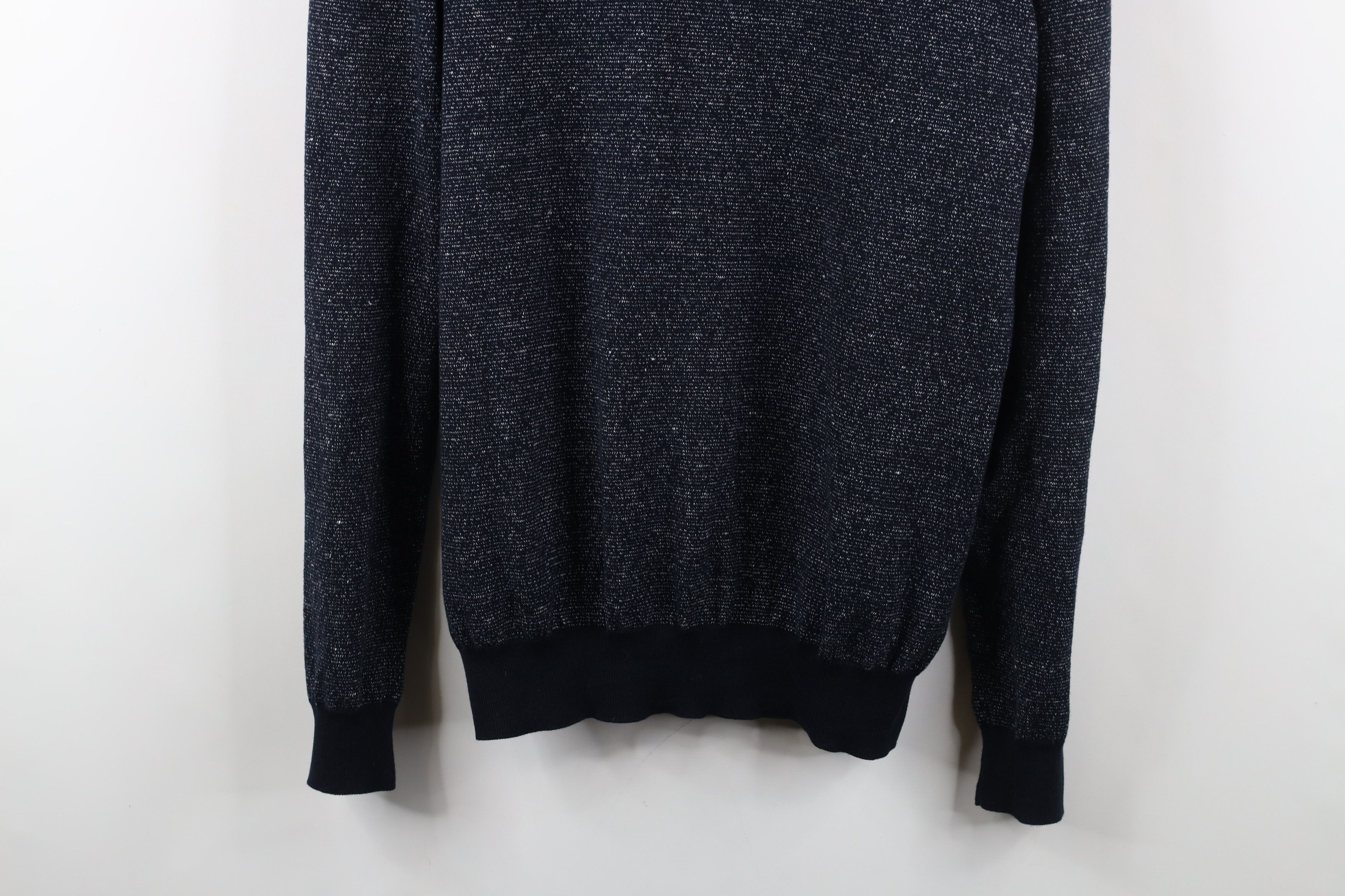 Hugo Boss × Vintage Hugo Boss Fit Cotton Linen Blend Knit Crewneck Sweater Blue Size US L / EU 52-54 / 3 - 3 Thumbnail