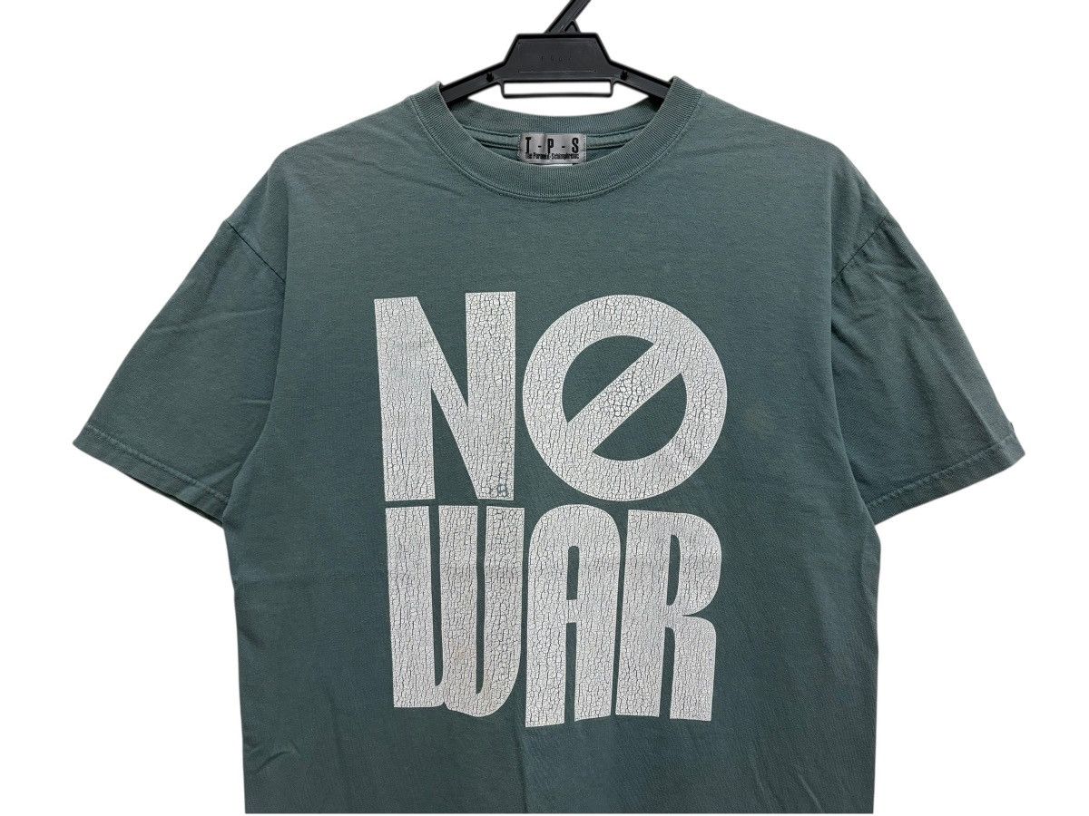Vintage Y2K T-P-S NO WAR PUNK SLOGAN TEE BEAUTY CRACK FONT DESIGN Size US M / EU 48-50 / 2 - 3 Thumbnail
