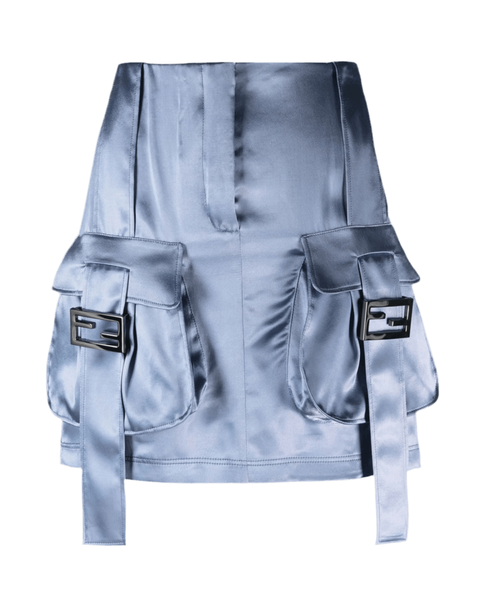 Fendi Fendi Satin Utility Skirt in Ice Blue Size 28" / US 6 / IT 42 - 1 Thumbnail