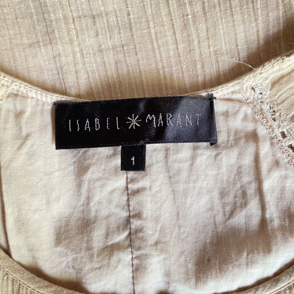 Isabel Marant Isabel Marant Peach Pleated Cap Sleeve Blouse Size S / US 4 / IT 40 - 5 Thumbnail