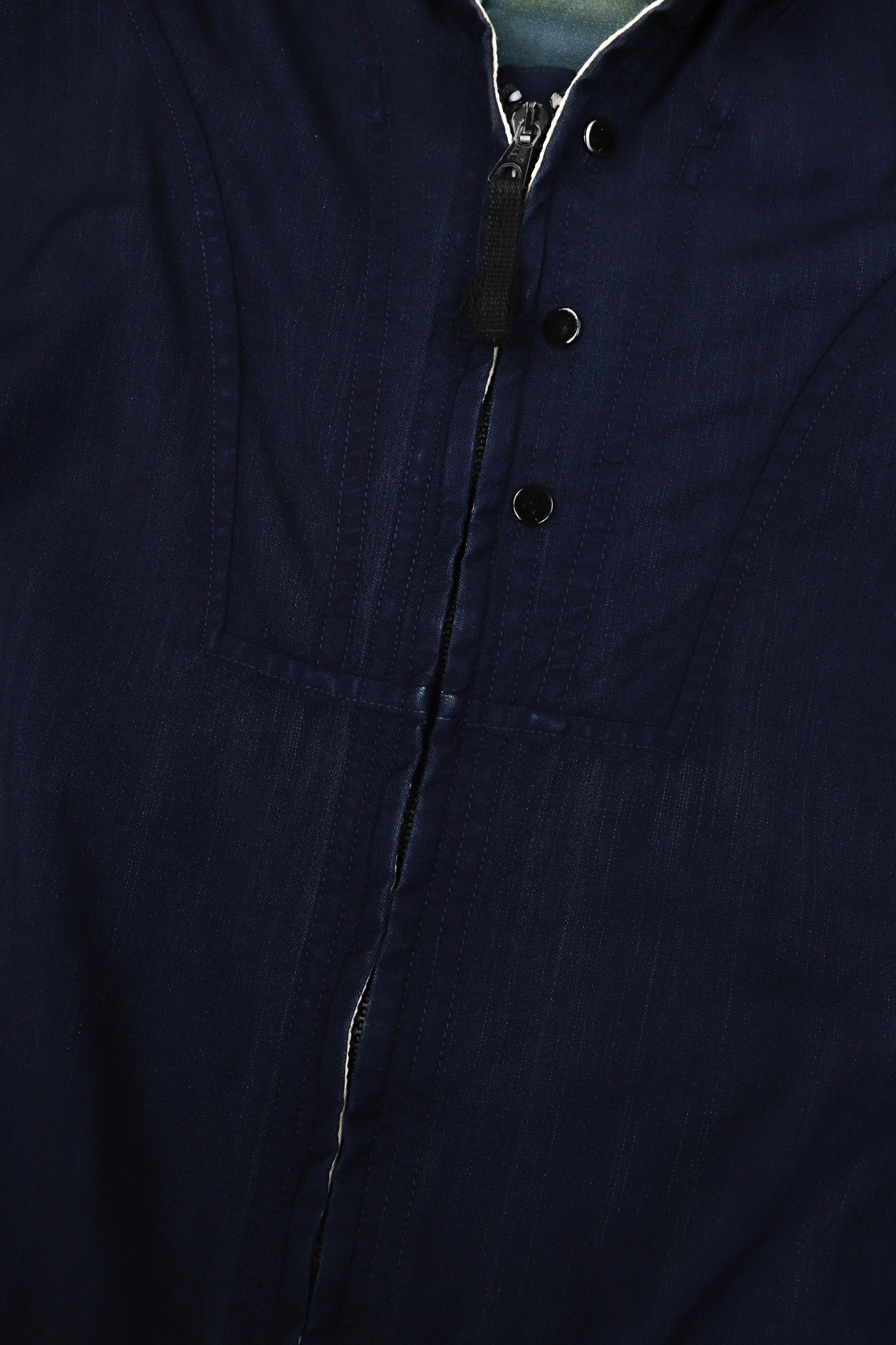 Stone Island Stone Island SS’01 Vintage 00s Virgin Wool Hooded Zip Jacket Size US XL / EU 56 / 4 - 6 Thumbnail