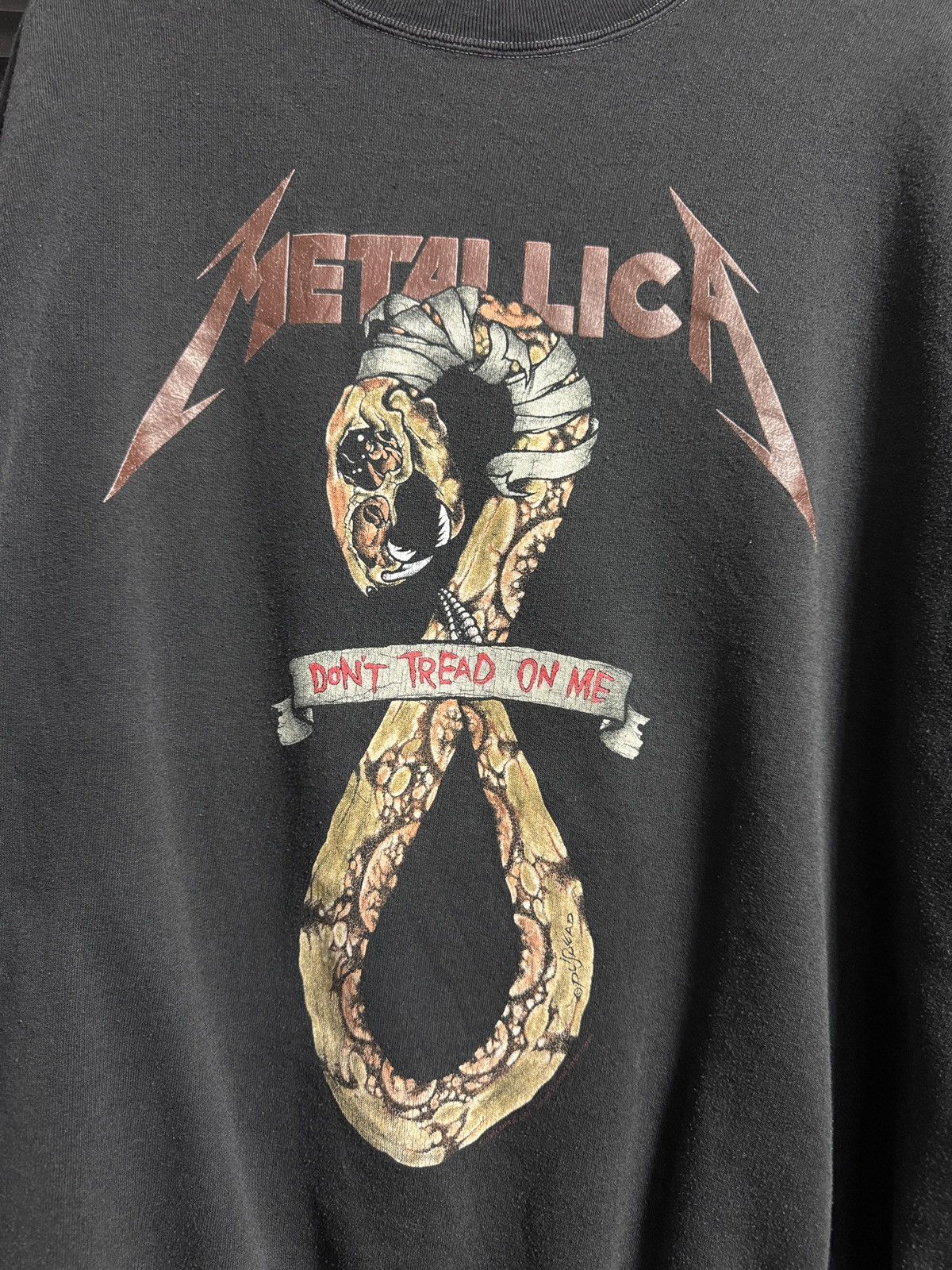Band Tees Vintage 90s Metallica "Don't Tread On Me" Sweatshirt Size US L / EU 52-54 / 3 - 3 Thumbnail