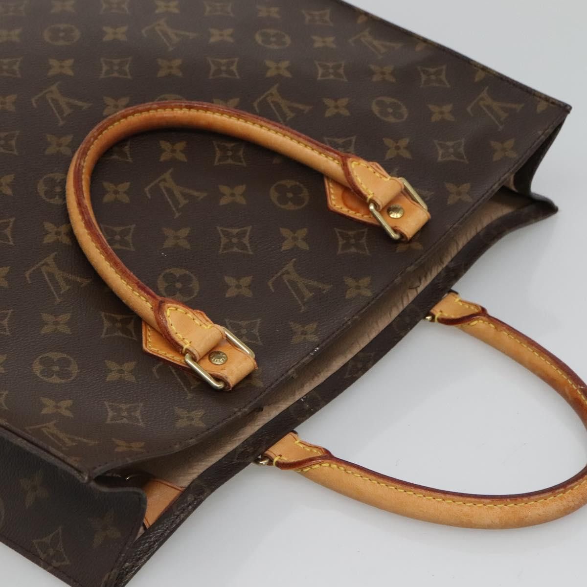 Louis Vuitton LOUIS VUITTON Monogram Sac Plat Hand Bag M51140 Size ONE SIZE - 6 Thumbnail