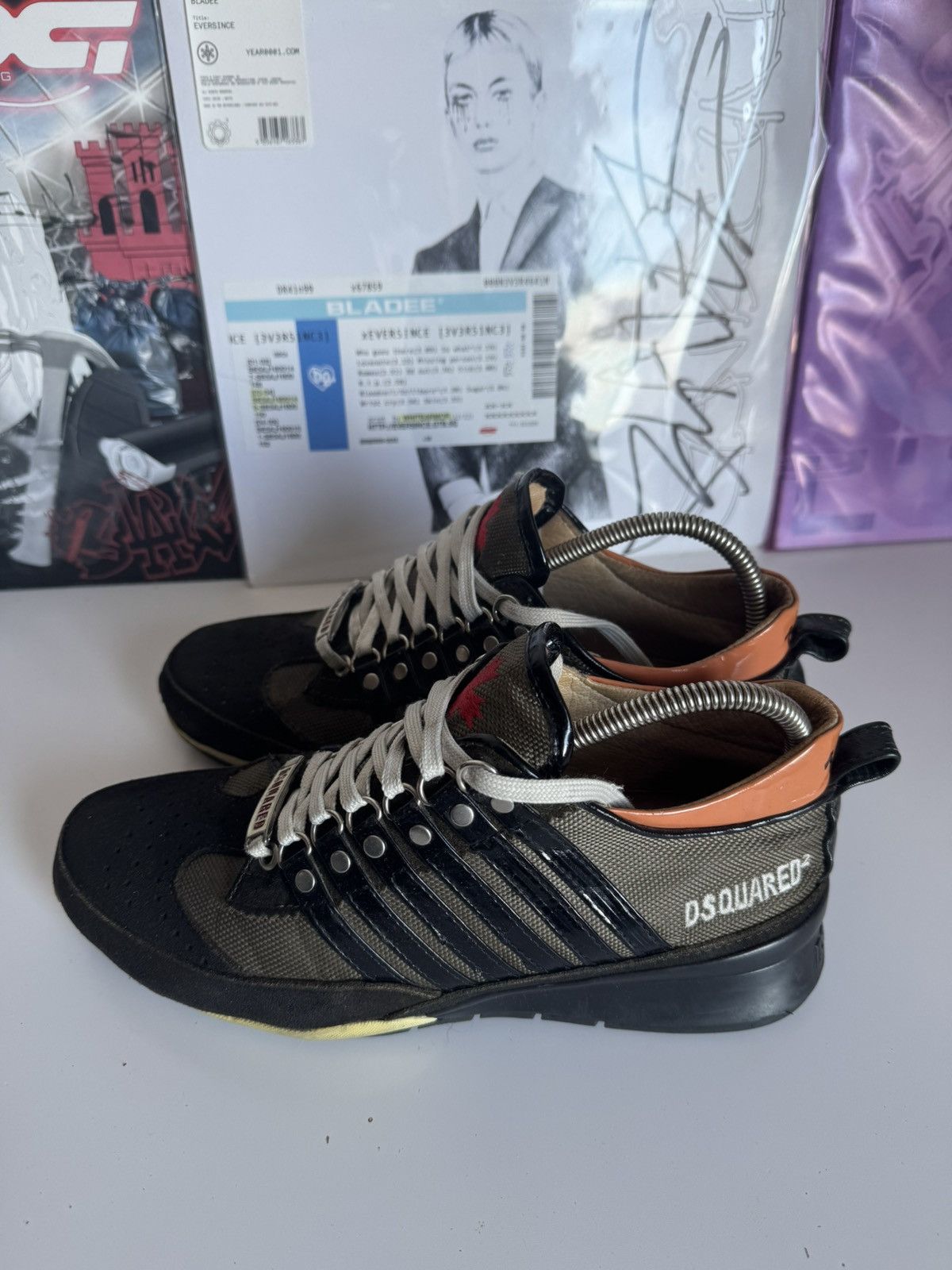 Dsquared2 Dsquared2 low top Sneakers 00s Archive Maple Leaf Size US 8 / EU 41 - 6 Thumbnail
