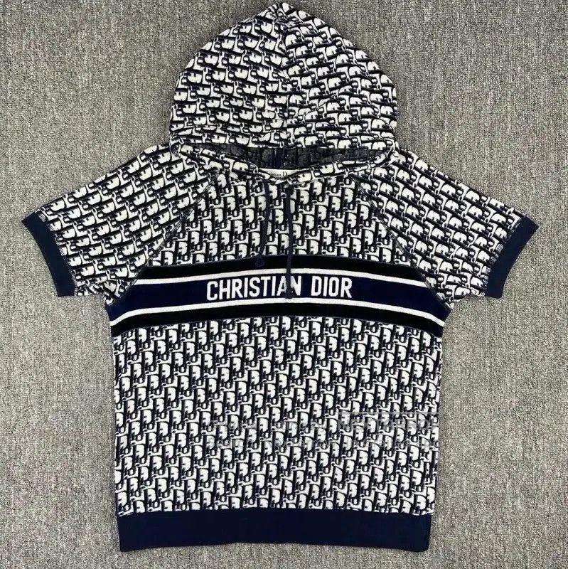 Dior Dior Deep Blue Cotton Women's Hoodie . Size M / US 6-8 / IT 42-44 - 1 Thumbnail