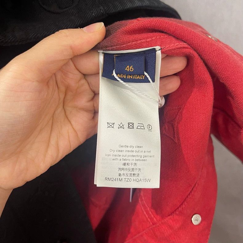 Louis Vuitton Louis Vuitton Black and red gradient denim jacket Size US S / EU 44-46 / 1 - 4 Thumbnail