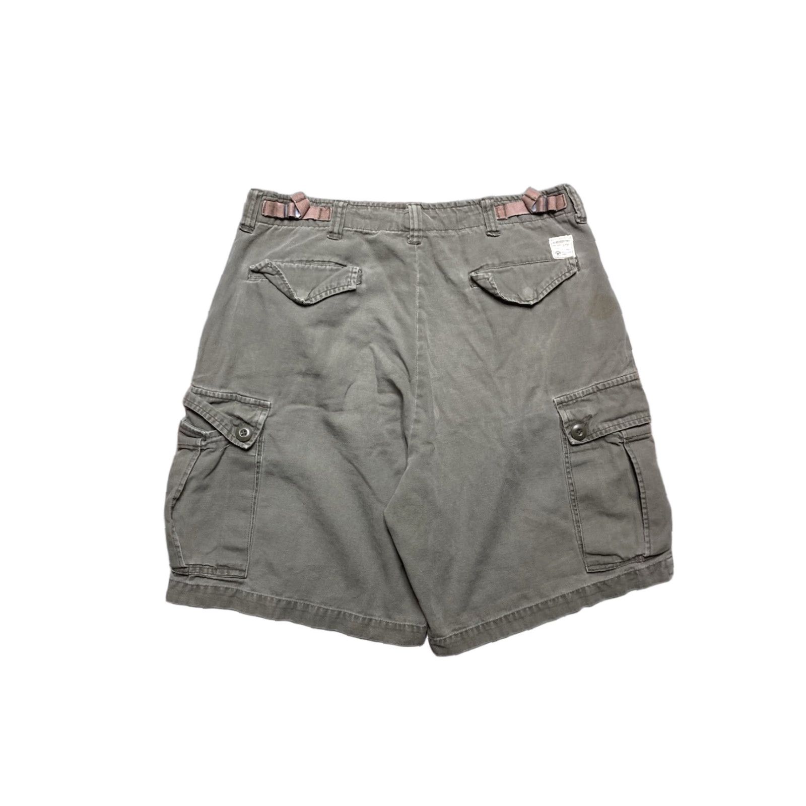 American Eagle Outfitters VINTAGE American Eagle Outfitters Cargo Shorts Men 33 Green Army Baggy Wide Leg 8.5 Inseam 19.5 Outseam 12.75 Leg Opening 12.75 90s Y2K Size US 33 - 1 Thumbnail