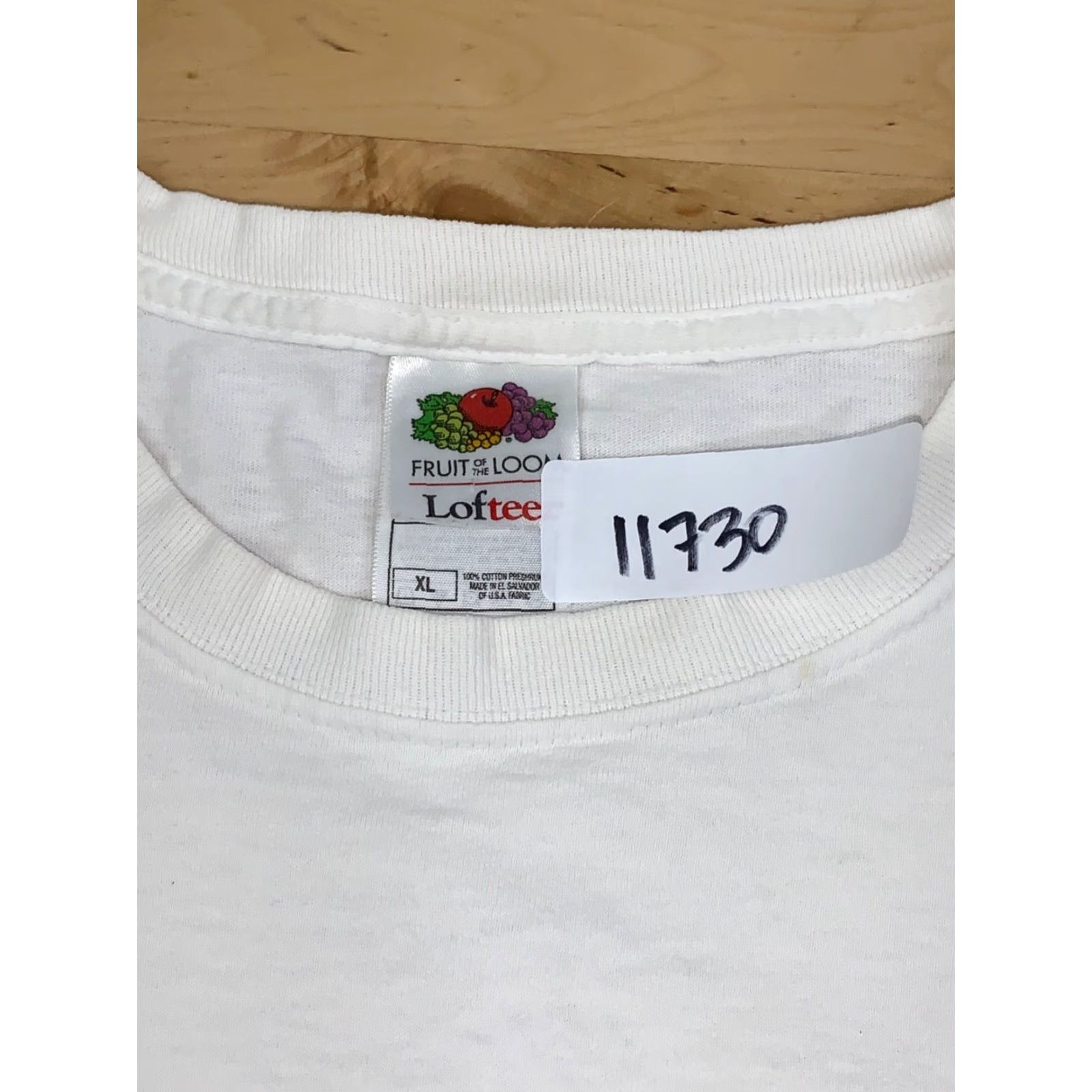 Fruit Of The Loom Makers Mark Promo Shirt White Mens XL Crew Neck Short Sleeve Graphic Print 11730 Size US XL / EU 56 / 4 - 3 Thumbnail