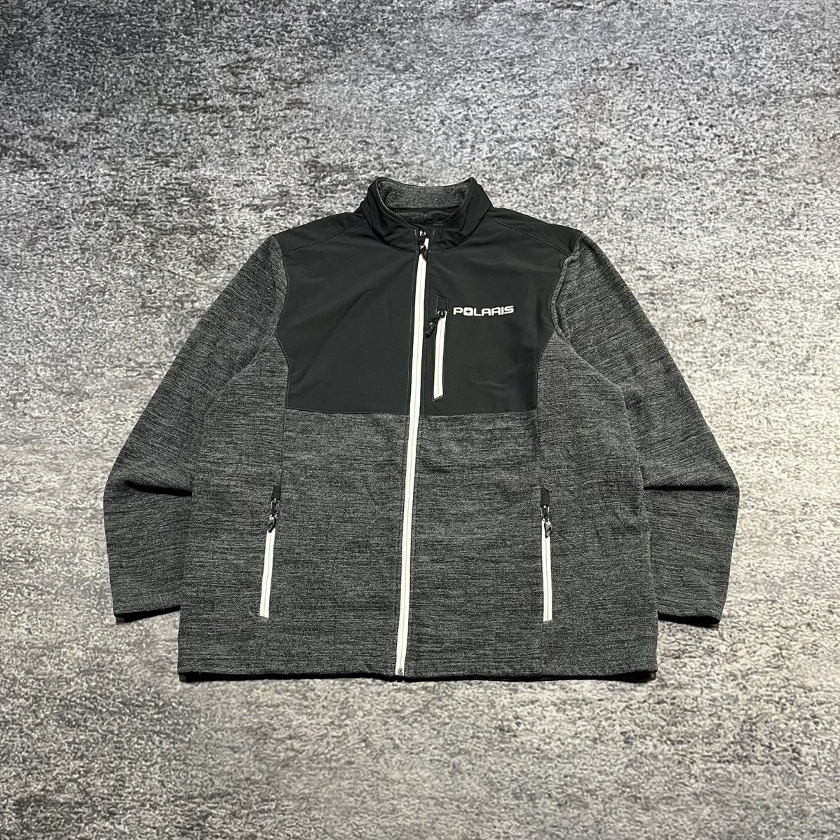 Vintage Polaris Performance Full Zip Up Lightweight Jacket Gray XXL Size US XXL / EU 58 / 5 - 1 Thumbnail