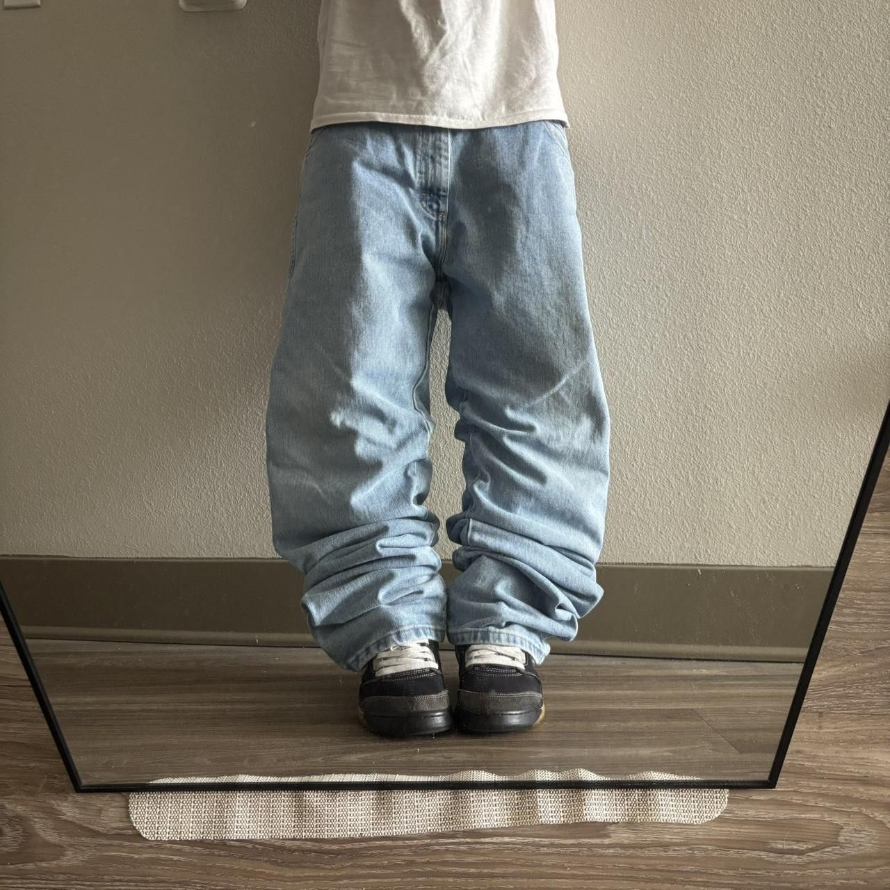 Vintage Crazy Vintage Y2K/2000s Baggy Light Wash Skater Denim Jeans! 38x34 Size US 38 / EU 54 - 1 Thumbnail