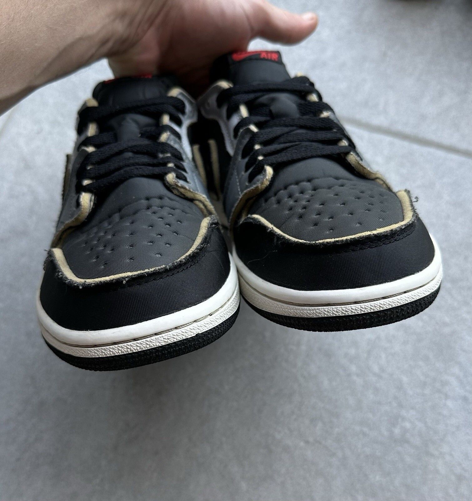Nike Nike Air Jordan 1 Retro Low OG EX Black Smoke Gray Mens Size US 9.5 / EU 42-43 - 8 Thumbnail