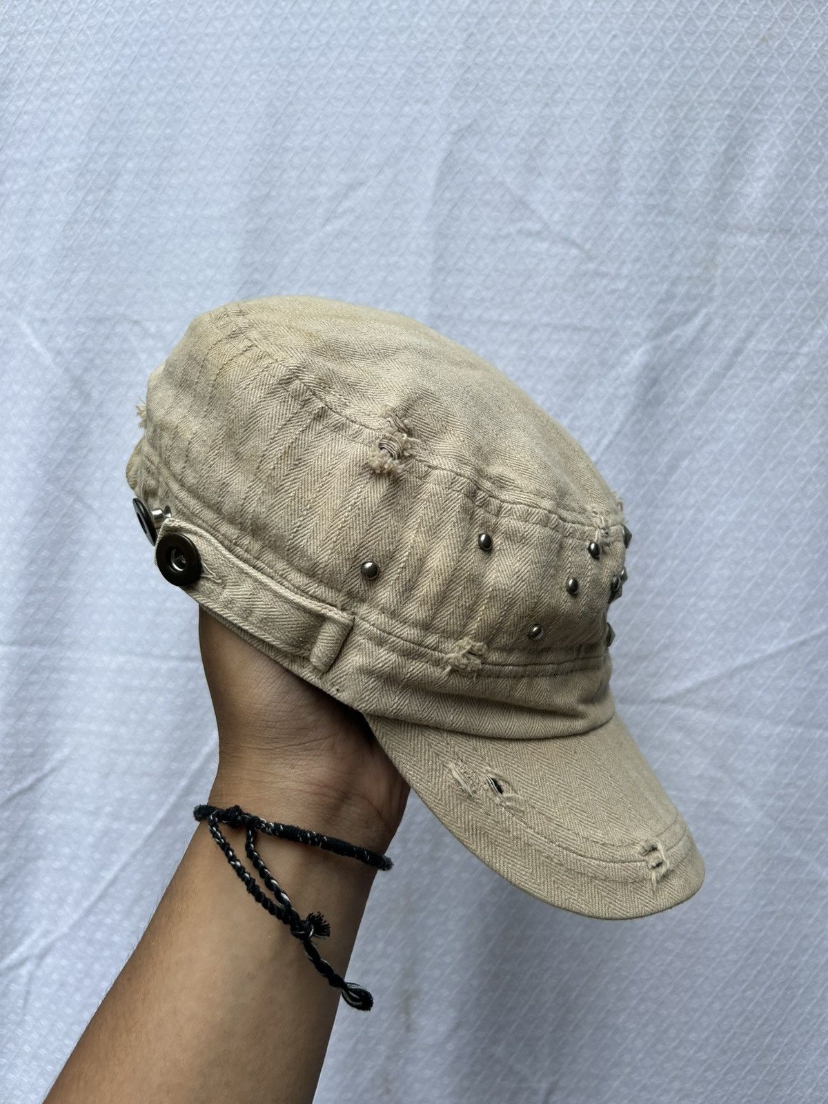 If Six Was Nine × Japanese Brand × Le Grande Bleu (L.G.B.) Distressed studded gothic style hats Size ONE SIZE - 3 Thumbnail