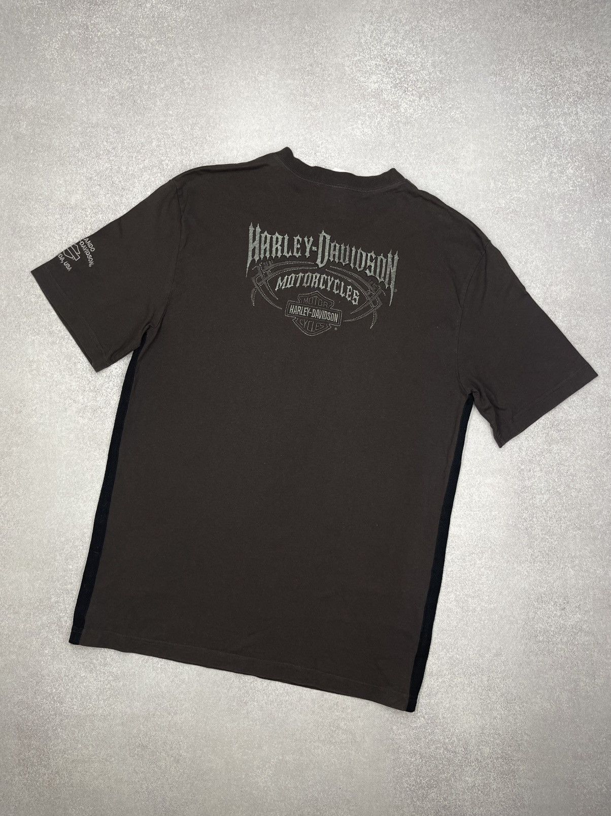Harley Davidson Vintage Harley Davidson Motorcycles Brown TShirt Florida USA Size US L / EU 52-54 / 3 - 1 Thumbnail