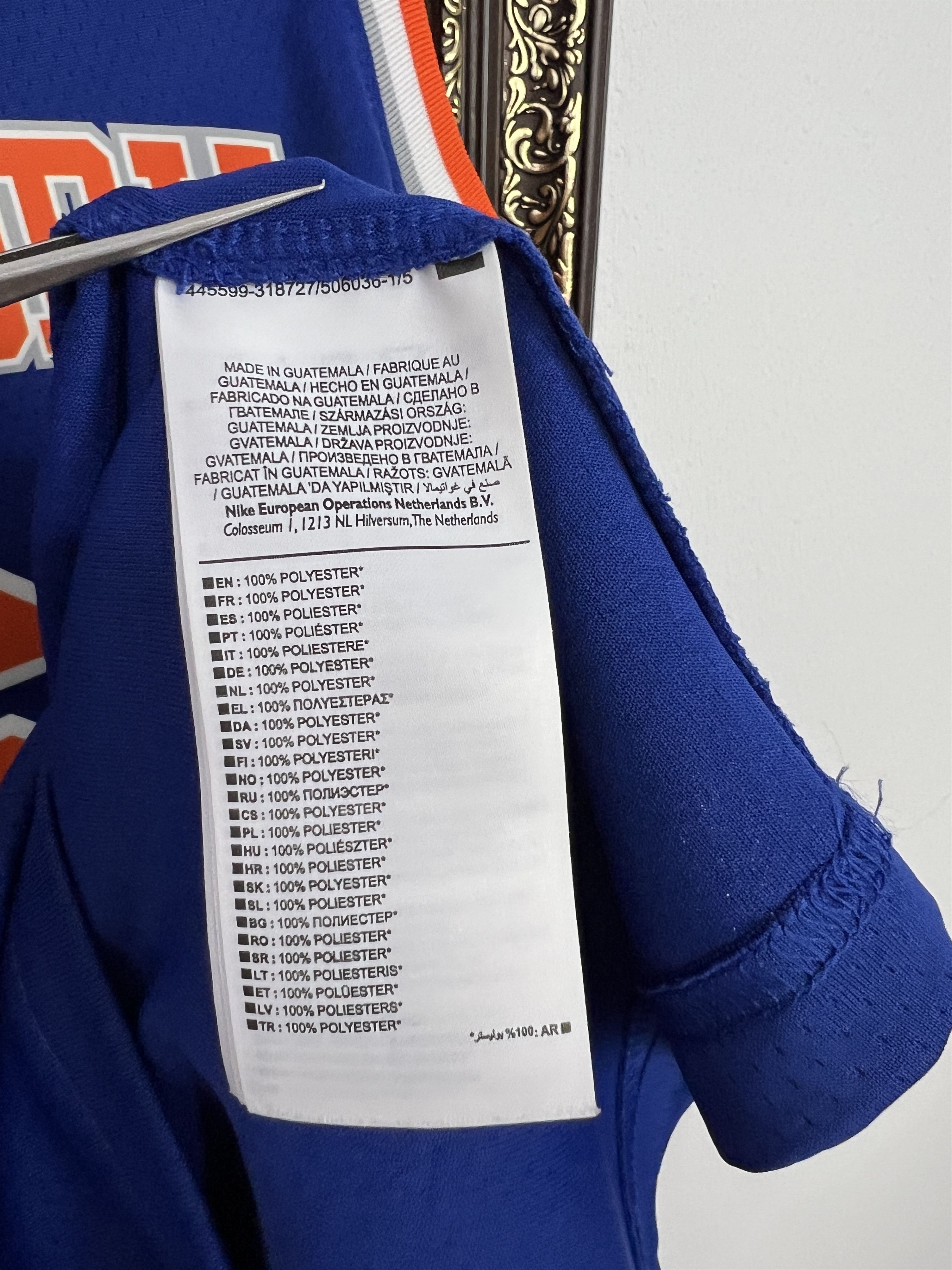 Nike New York Knicks NBA Jersey #6 Porzingis Shirt Trikot Rare Size US S / EU 44-46 / 1 - 6 Thumbnail