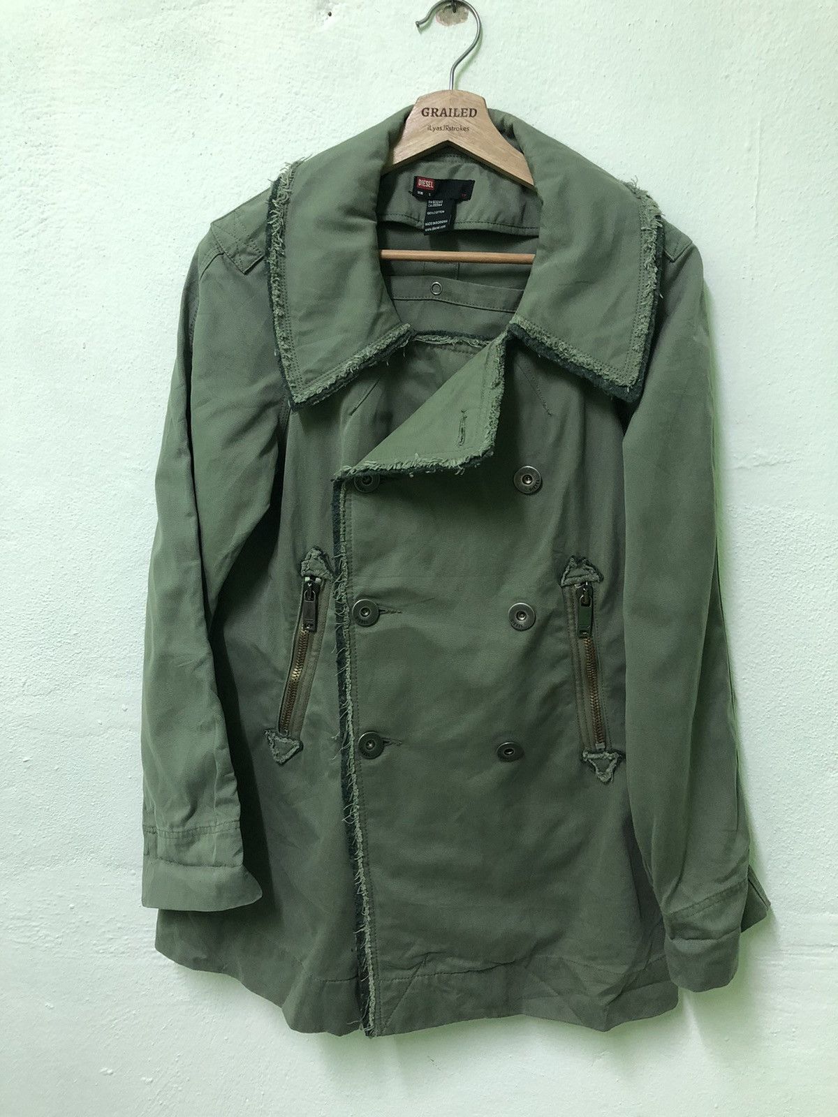 Diesel Rare Vintage Diesel Double-Breasted Chore Jacket Japan Punk Size US S / EU 44-46 / 1 - 3 Thumbnail