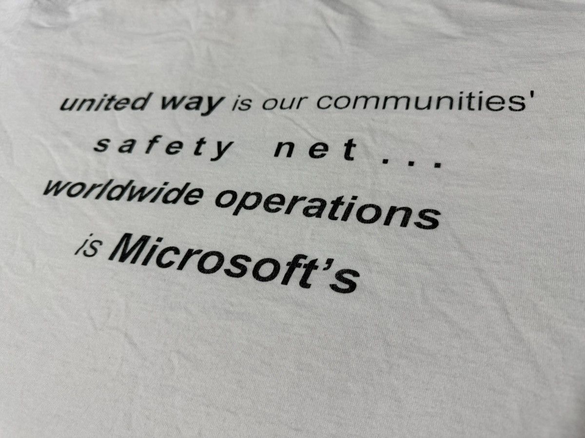 Microsoft × Vintage Vintage 90s Microsoft T Shirt Size US XL / EU 56 / 4 - 3 Thumbnail