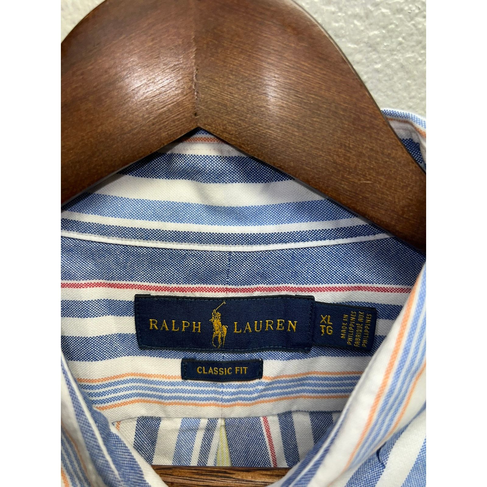 Polo Ralph Lauren Polo Ralph Lauren Button Up Shirt Pony Oxford Stripe PRL XL Size US XL / EU 56 / 4 - 7 Thumbnail