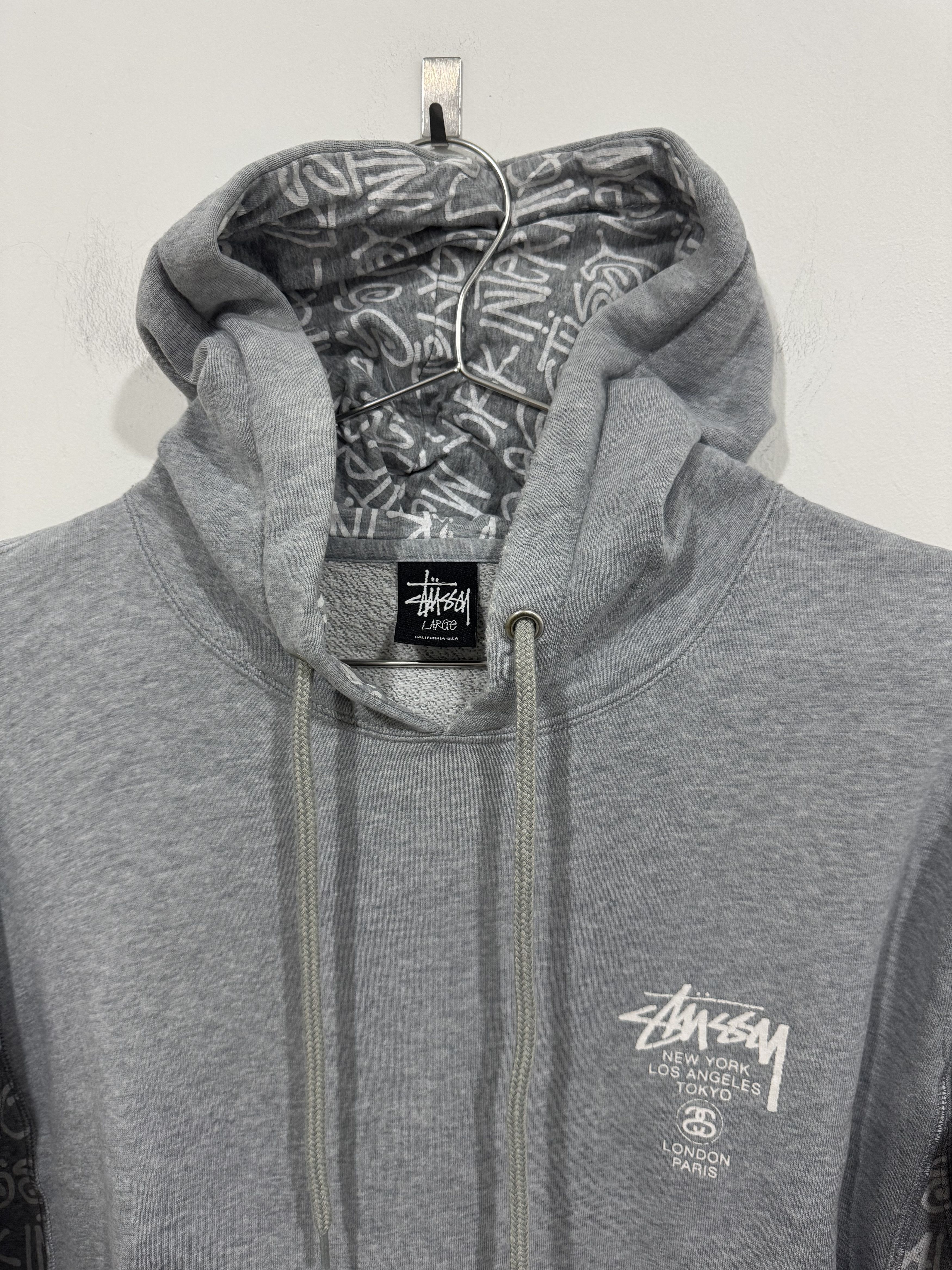 Stussy Stussy Gray Hoodie Size US L / EU 52-54 / 3 - 8 Thumbnail