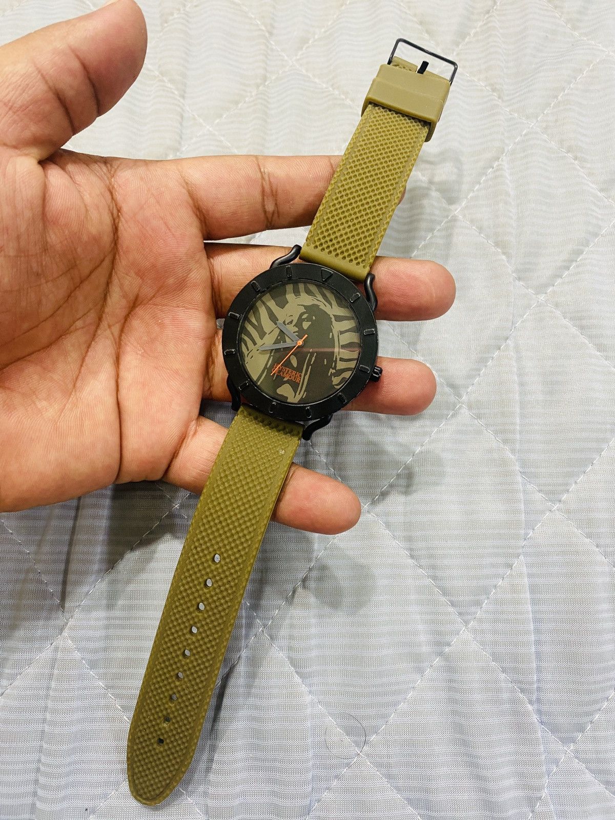 image of Avant Garde x Hysteric Glamour Dope Hysteric Glamour Hypebeast Quartz Watch in Black, Men's