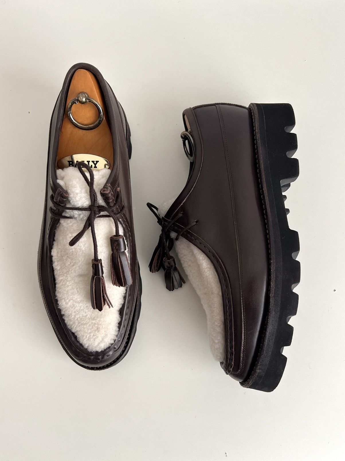 Grenson Bennet Shearling Lug Moc Brown Paraboot Michael