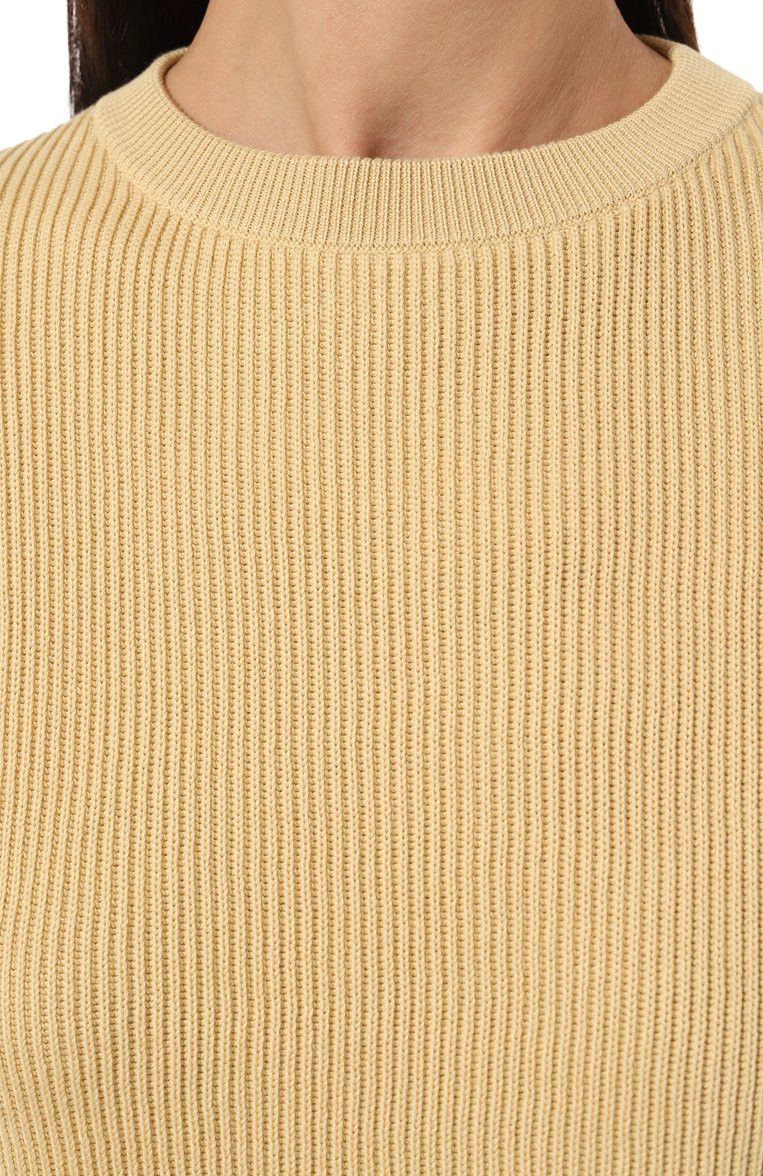 Brunello Cucinelli o1y0825 Crewneck Sweater in Light Yellow Size M / US 6-8 / IT 42-44 - 2 Thumbnail