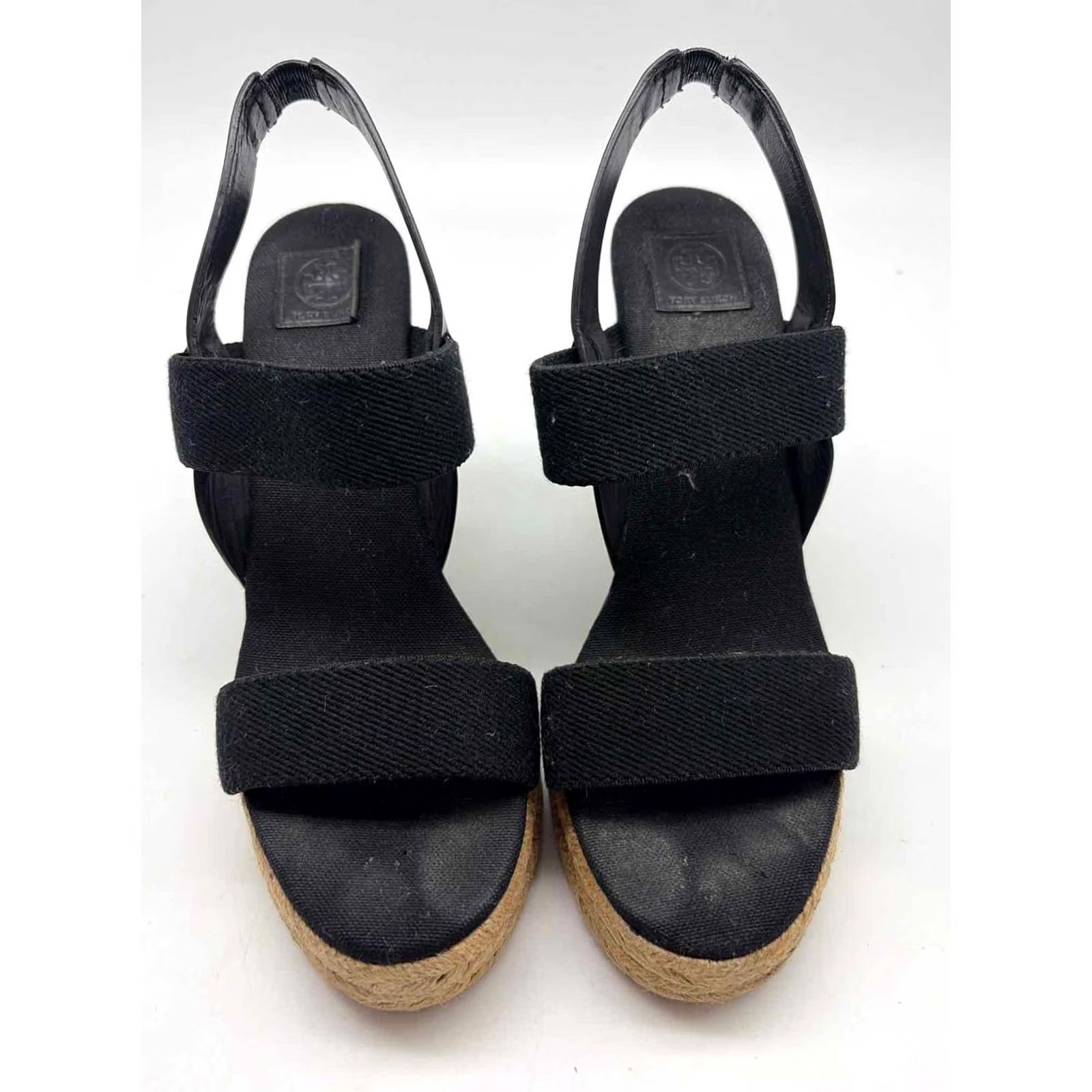 Tory Burch Tory Burch Black Size 6.5 Wedge Heels Size US 7 / IT 37 - 5 Thumbnail