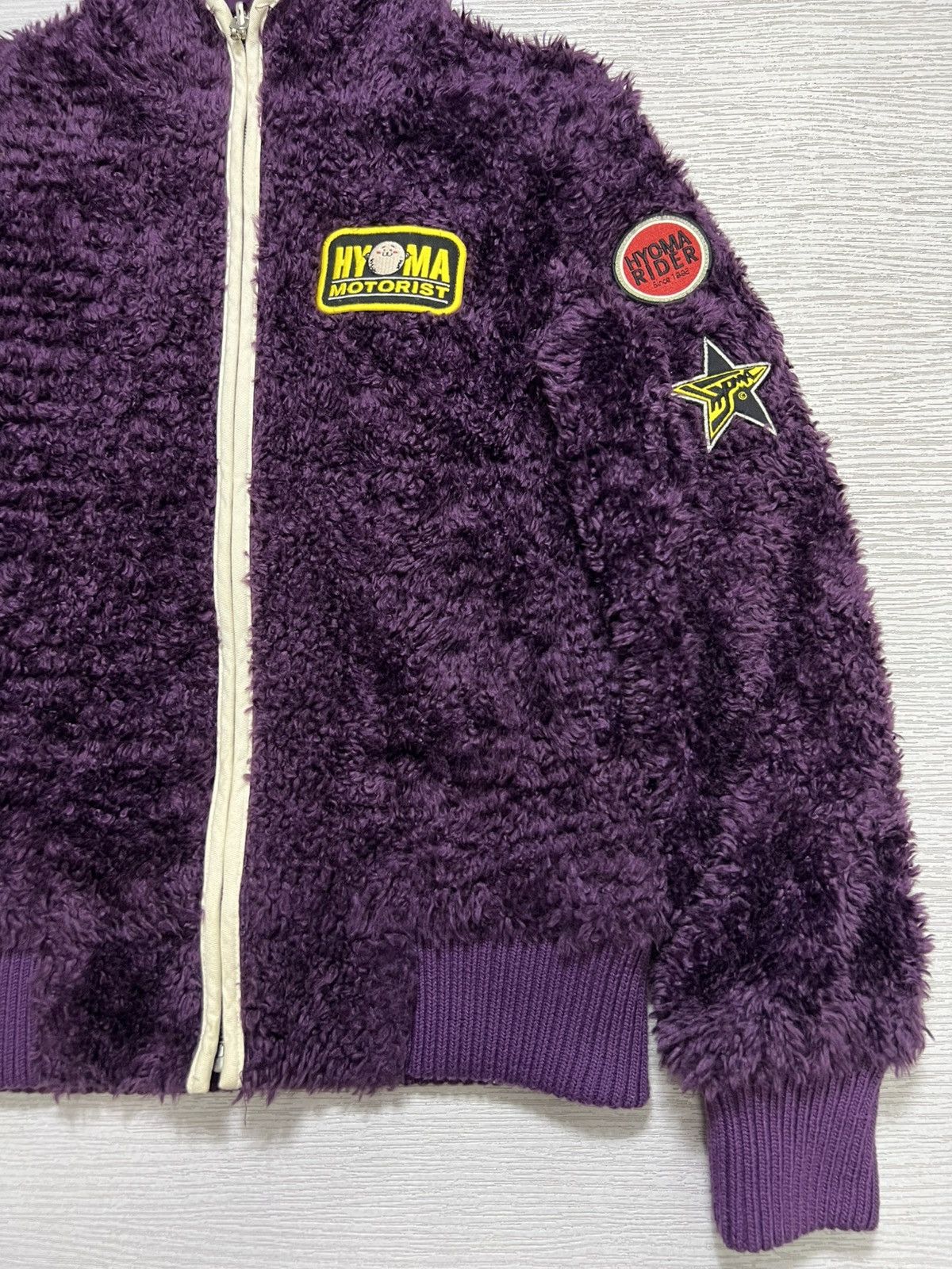 20471120 - Hyoma - Motorist Patch Reversible Fleece Jacket