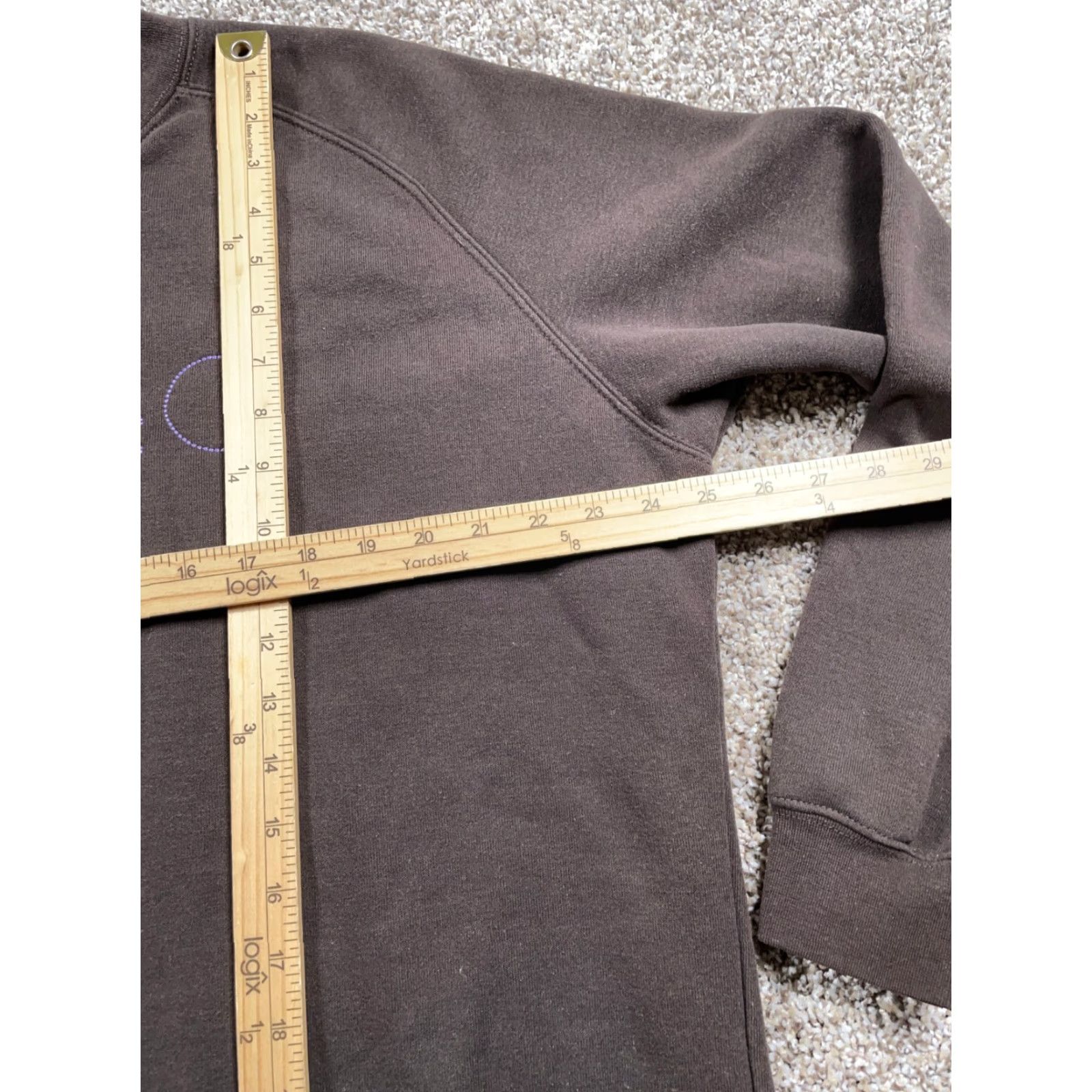 Carhartt Carhartt Embroidered Spell Out Sweatshirt Women's XL Brown Purple Crewneck 50/50 Size XL / US 12-14 / IT 48-50 - 6 Thumbnail