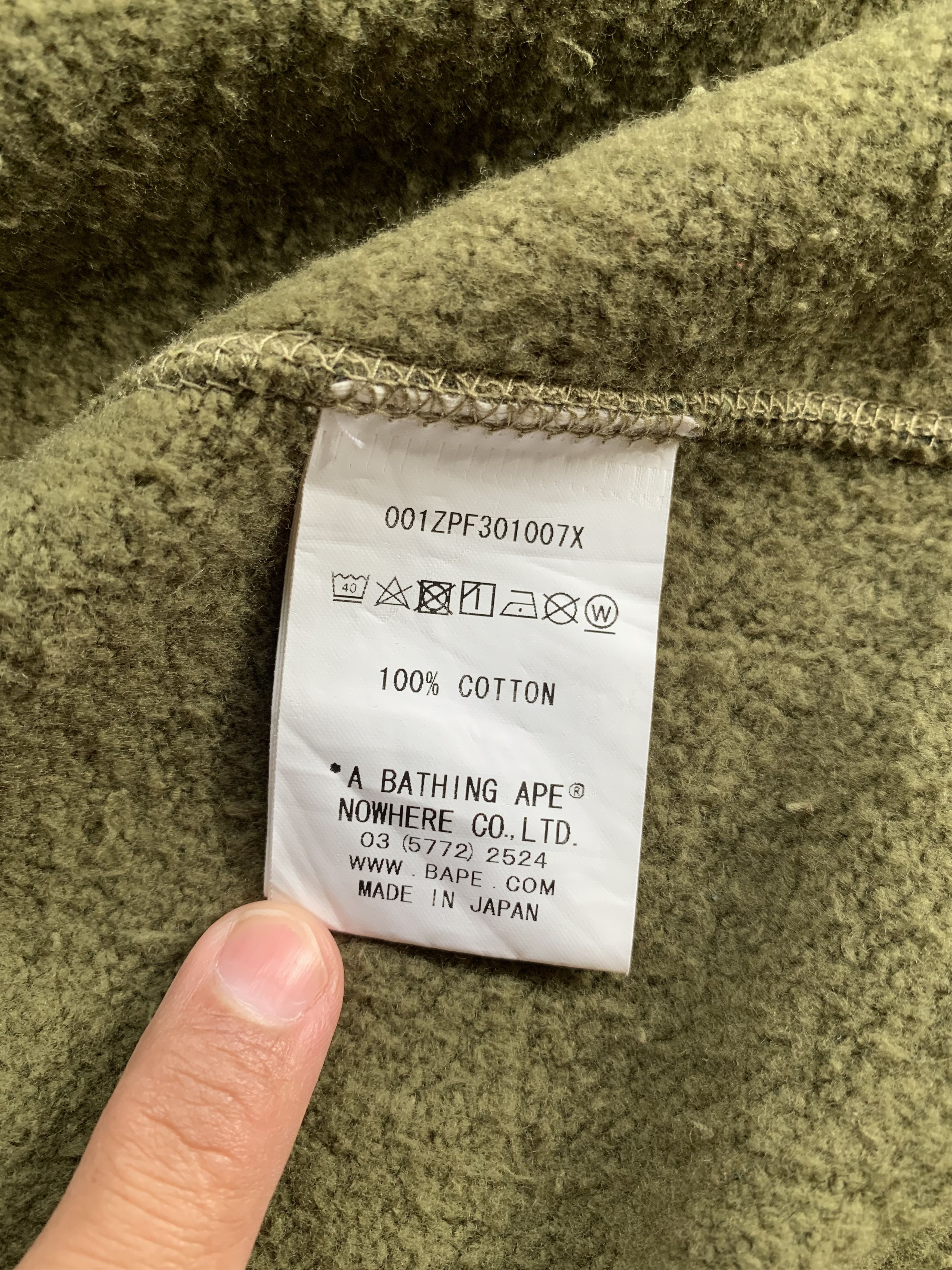 Bape Bape shark hoodie green camo Size US M / EU 48-50 / 2 - 8 Thumbnail