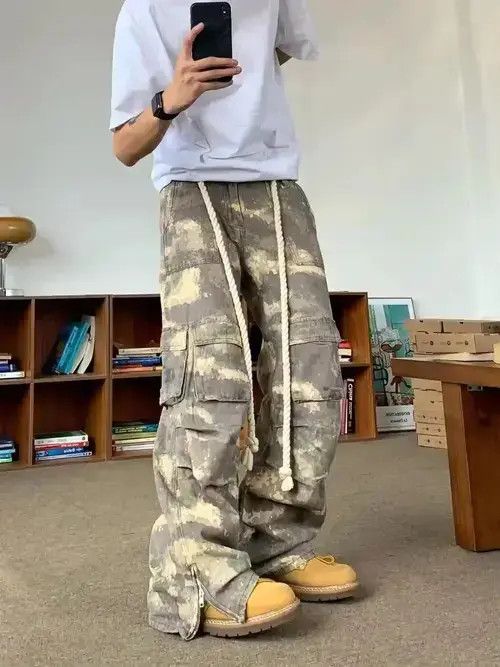 pattern camo baggy hiphop cargo pants