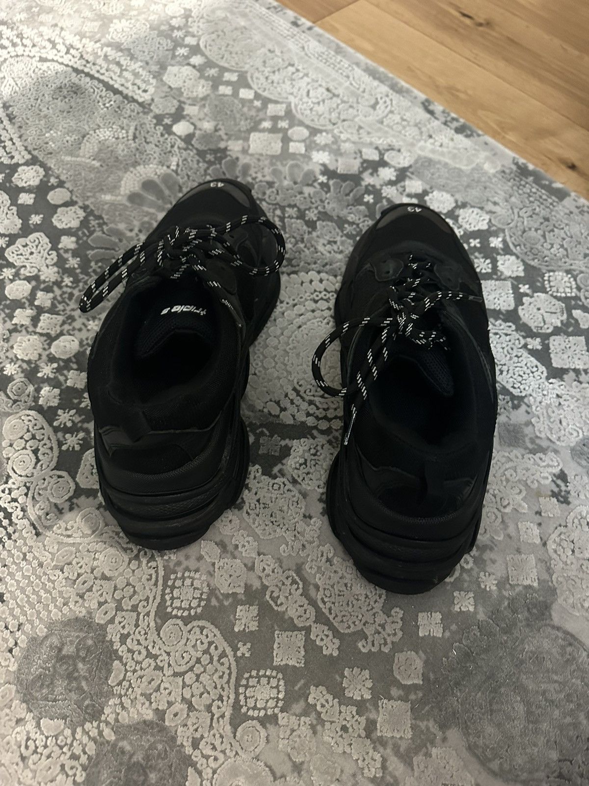 Balenciaga Balenciaga Triple S Black (2019) Size US 10 / EU 43 - 4 Thumbnail