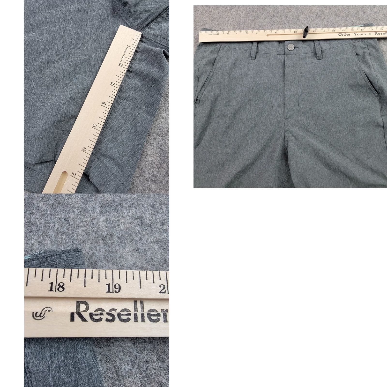 Vintage Free Fly Shorts Mens 36 Gray 7'' Inseam Pockets Outdoor Active Bermuda Beach Sports Casual Size US 36 / EU 52 - 9 Thumbnail