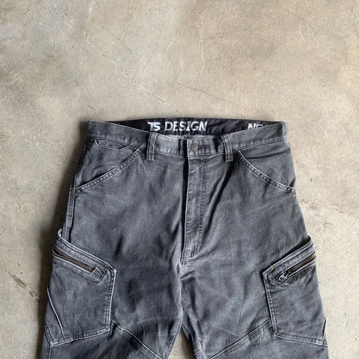 Japanese Brand 💥 STEALS 💥 Top Shaleton Faded Rugged Trousers Biker Pants Size US 33 - 2 Thumbnail