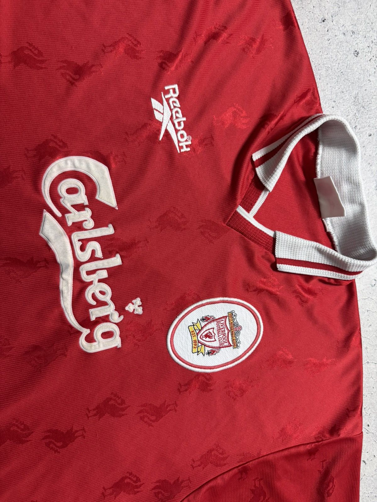 Reebok Reebok FC Liverpool 1996/1997 Vintage Retro Soccer Jersey Size US XL / EU 56 / 4 - 5 Thumbnail