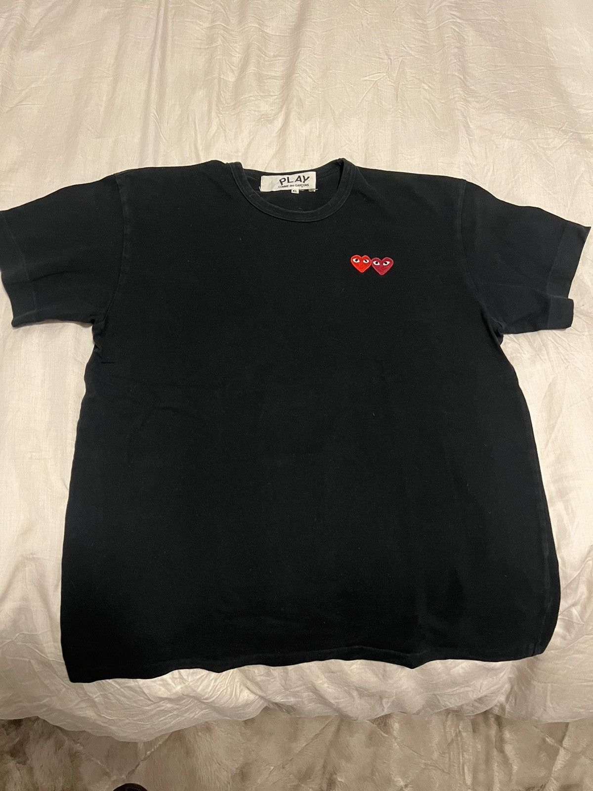 image of Comme Des Garcons Comme Des Garçons T-Shirt in Black, Men's (Size XL)