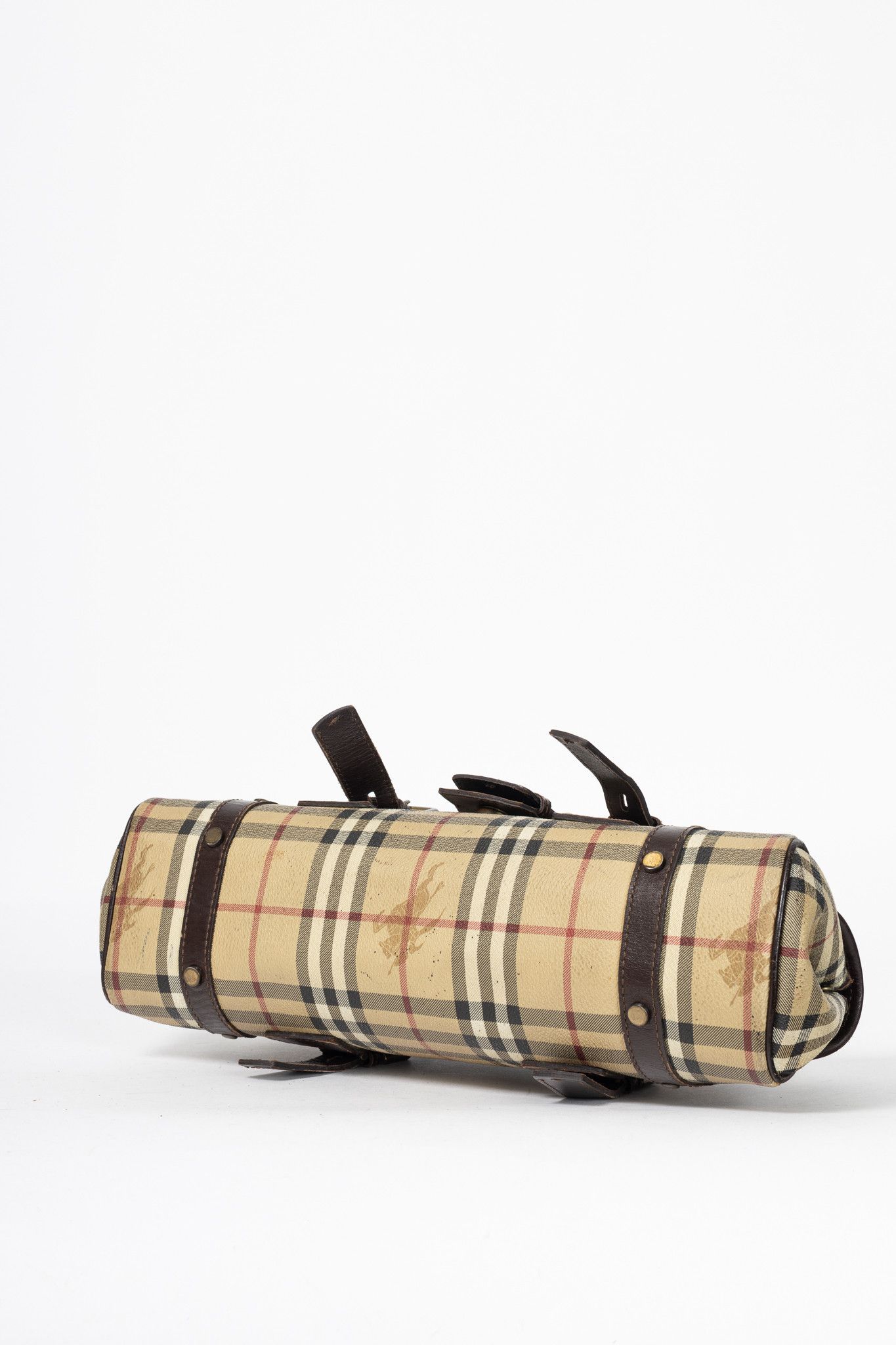 Burberry Burberry Haymarket Check Buckle-Flap Handbag Size ONE SIZE - 5 Thumbnail