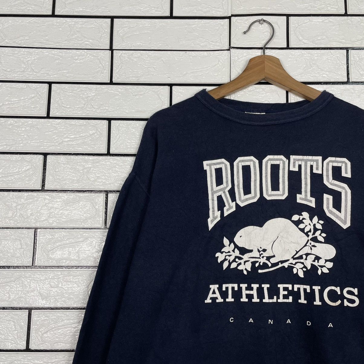 Roots Vintage Roots Athletic Canada Big Logo Sweatshirt Size US M / EU 48-50 / 2 - 6 Thumbnail