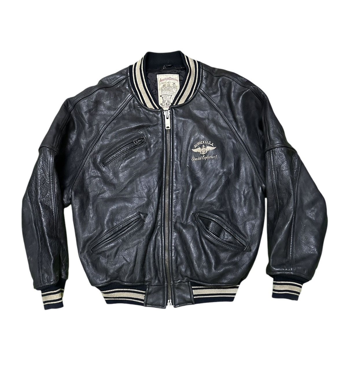Avirex Avirex USA Leather jacket Size US S / EU 44-46 / 1 - 2 Thumbnail
