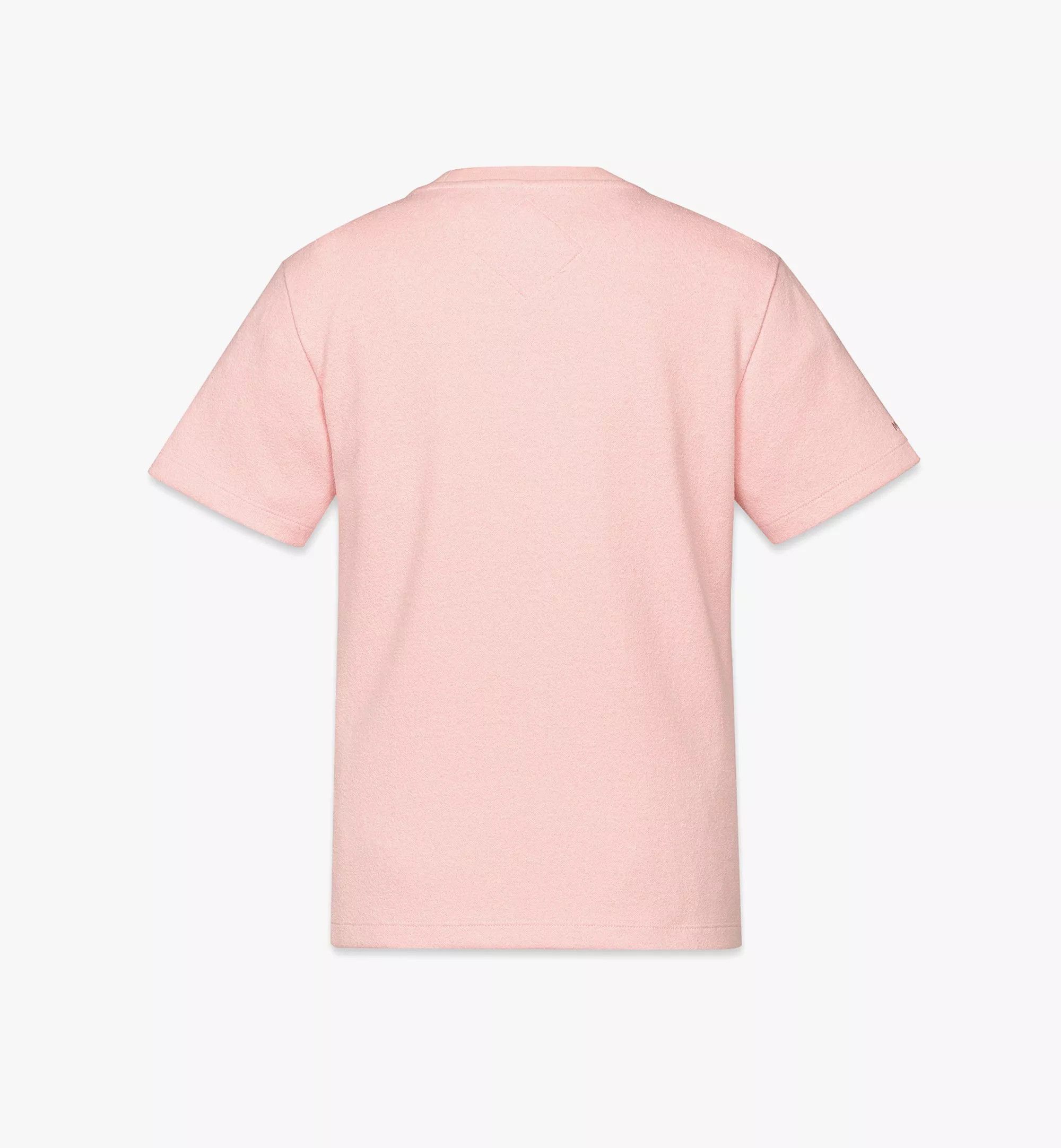 MCM o1mt1gz0925 Year of the Snake Bouclé T-Shirt in Soft Pink Size L / US 10 / IT 46 - 3 Thumbnail
